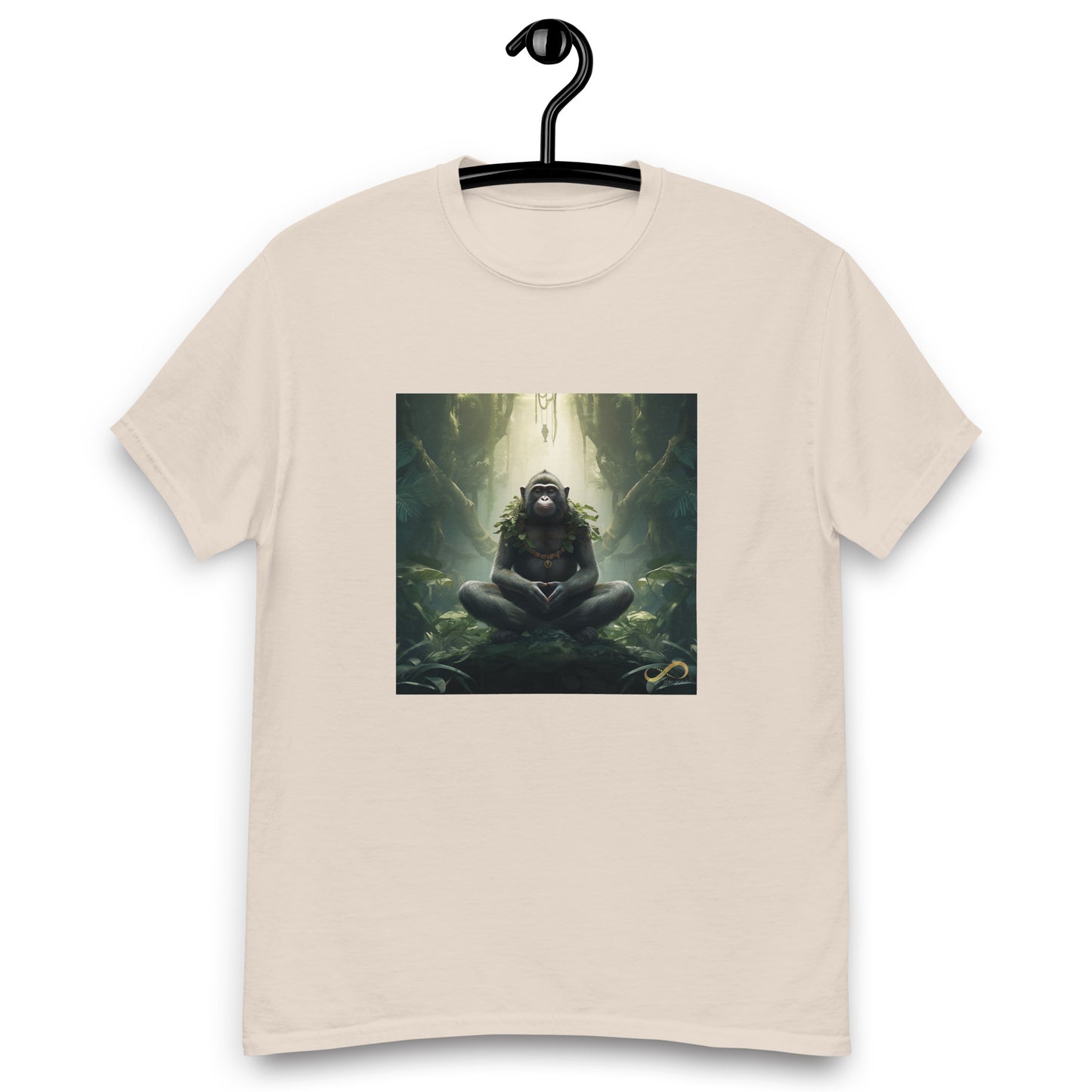 Meditating Zen Monkey Mind Men's Shirt