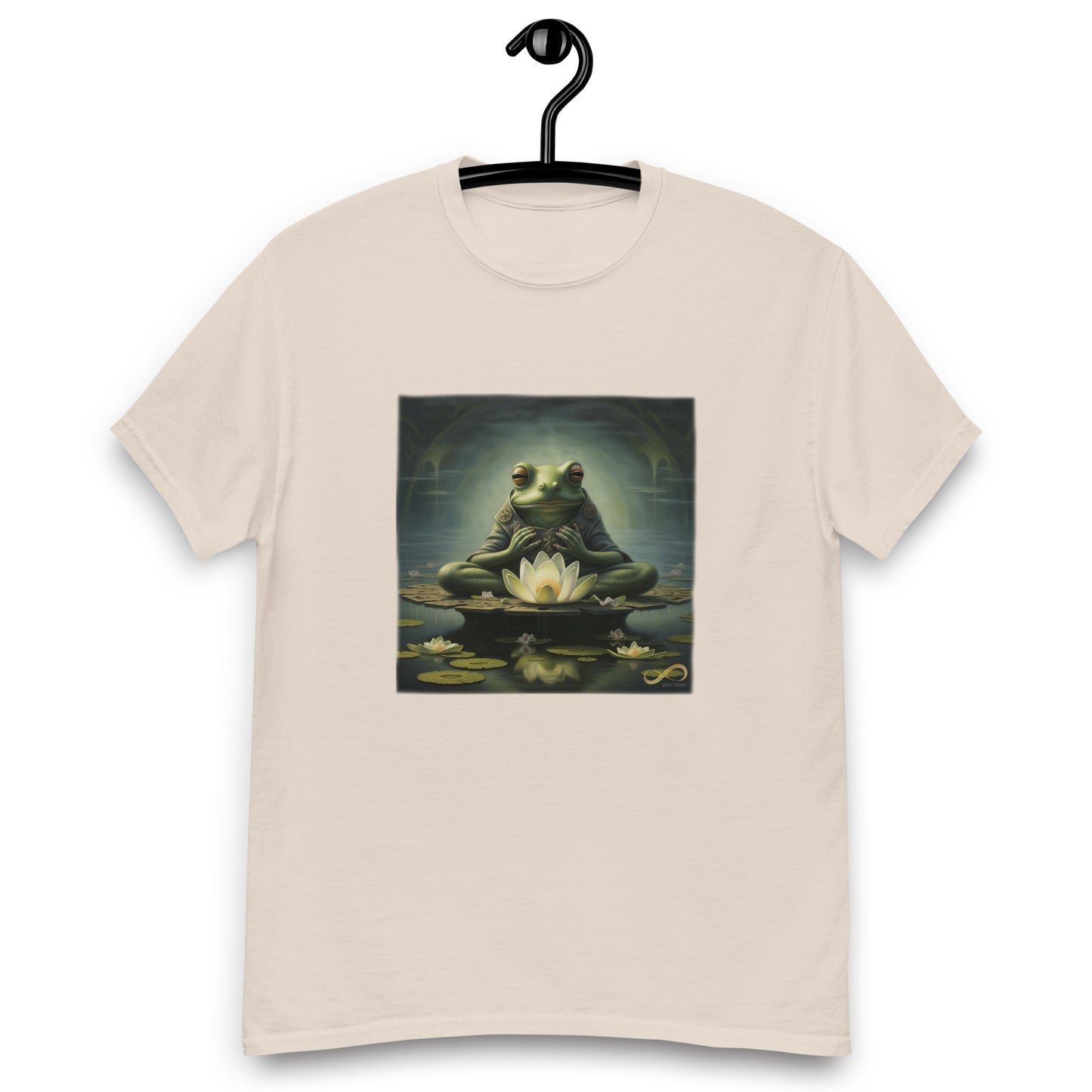 Meditating Zen Frog Men's Shirt