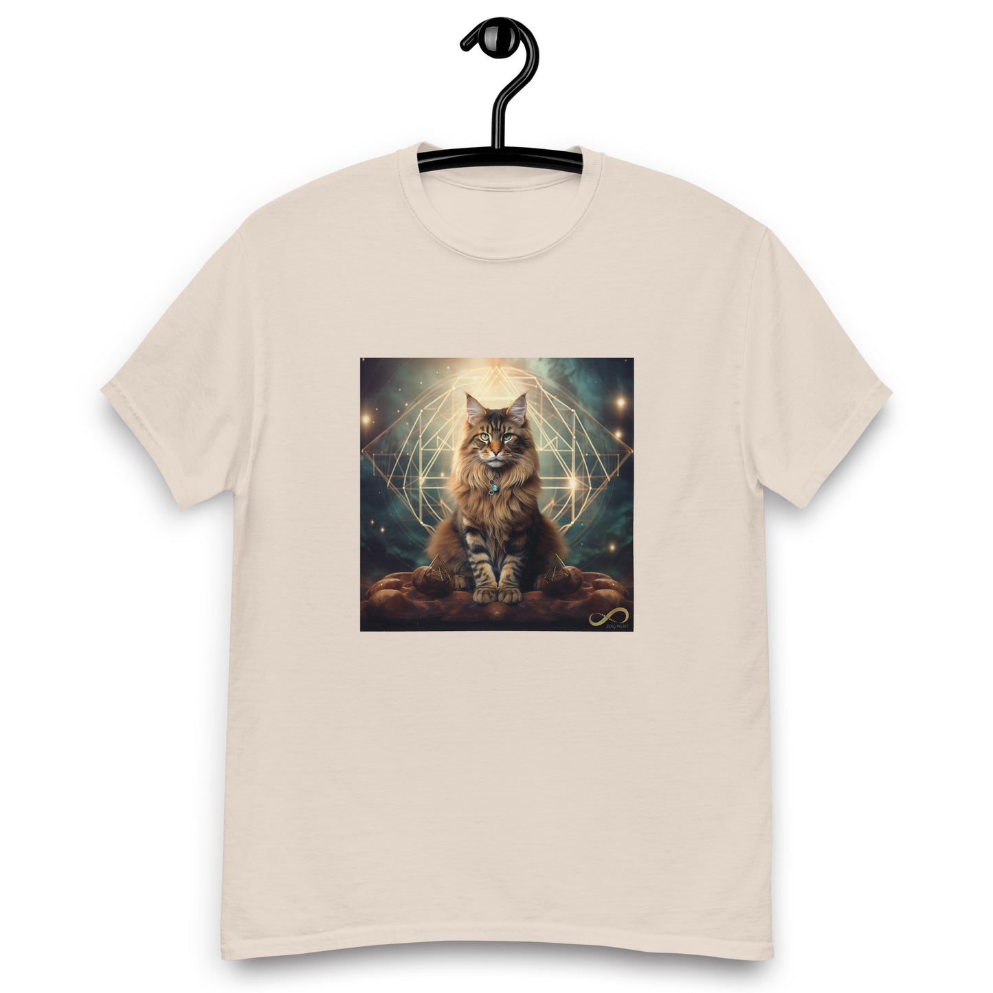 Meditating Zen Divine Feline Men's Shirt