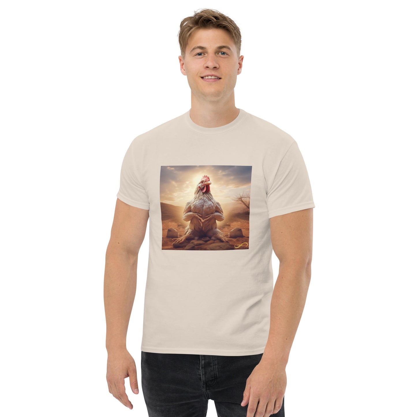 Meditating Zen Hen Men's Shirt