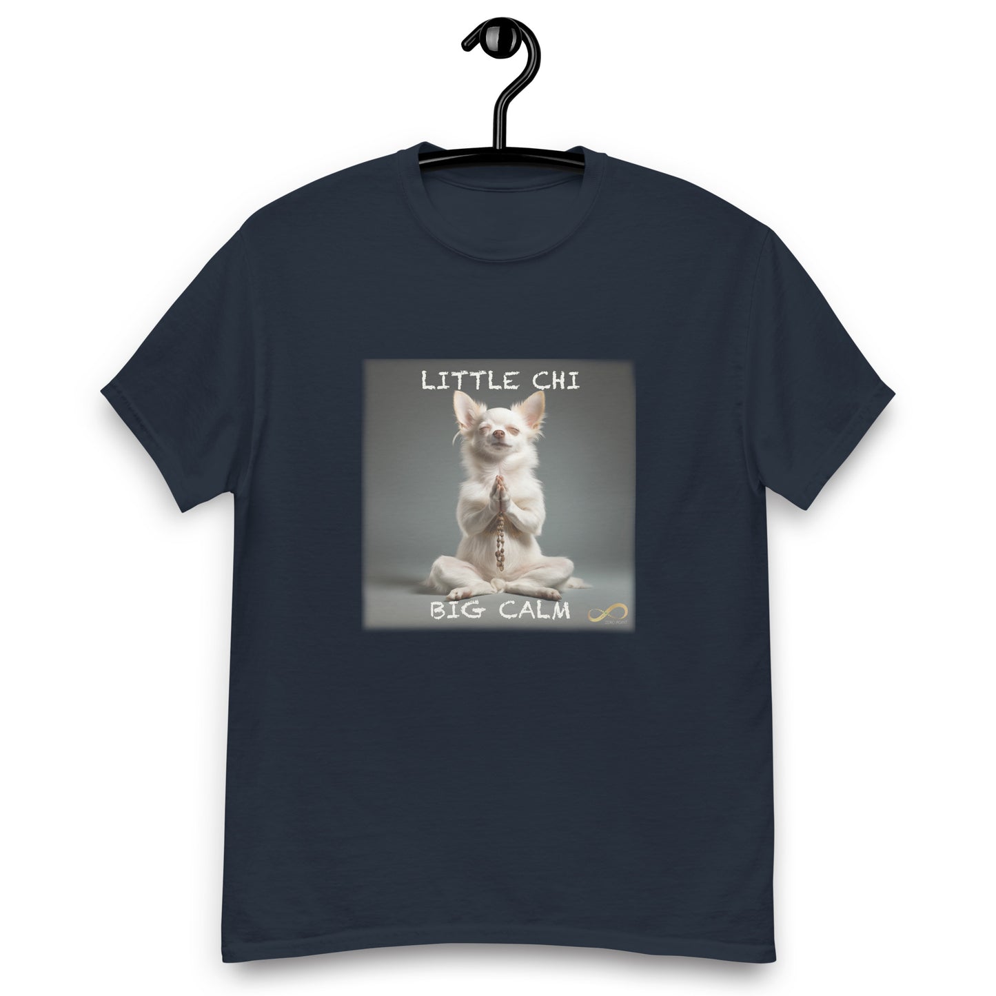 Meditating Zen Chihuahua with Mantra Men's Shirt