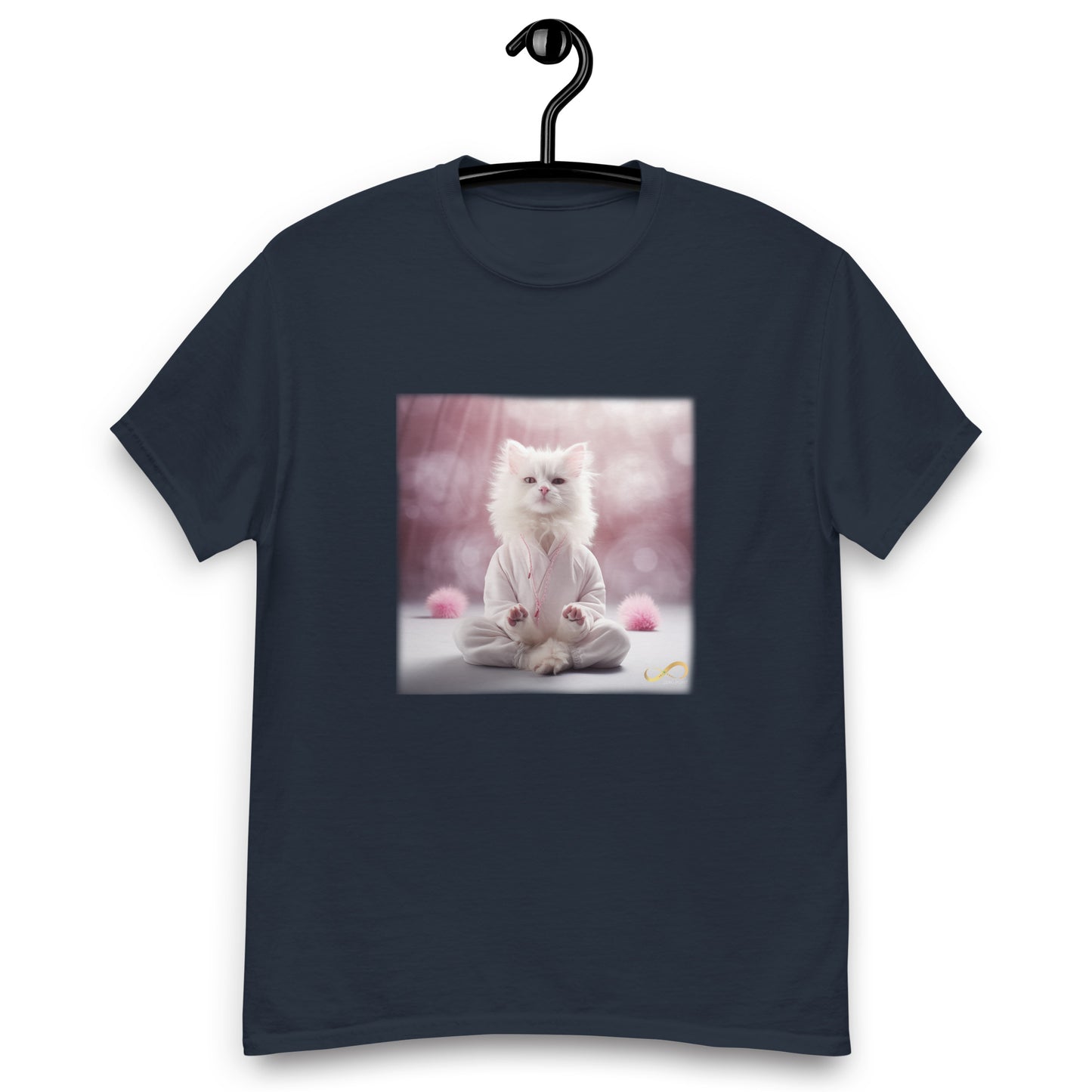 Meditating Zen Cat Men's Shirt