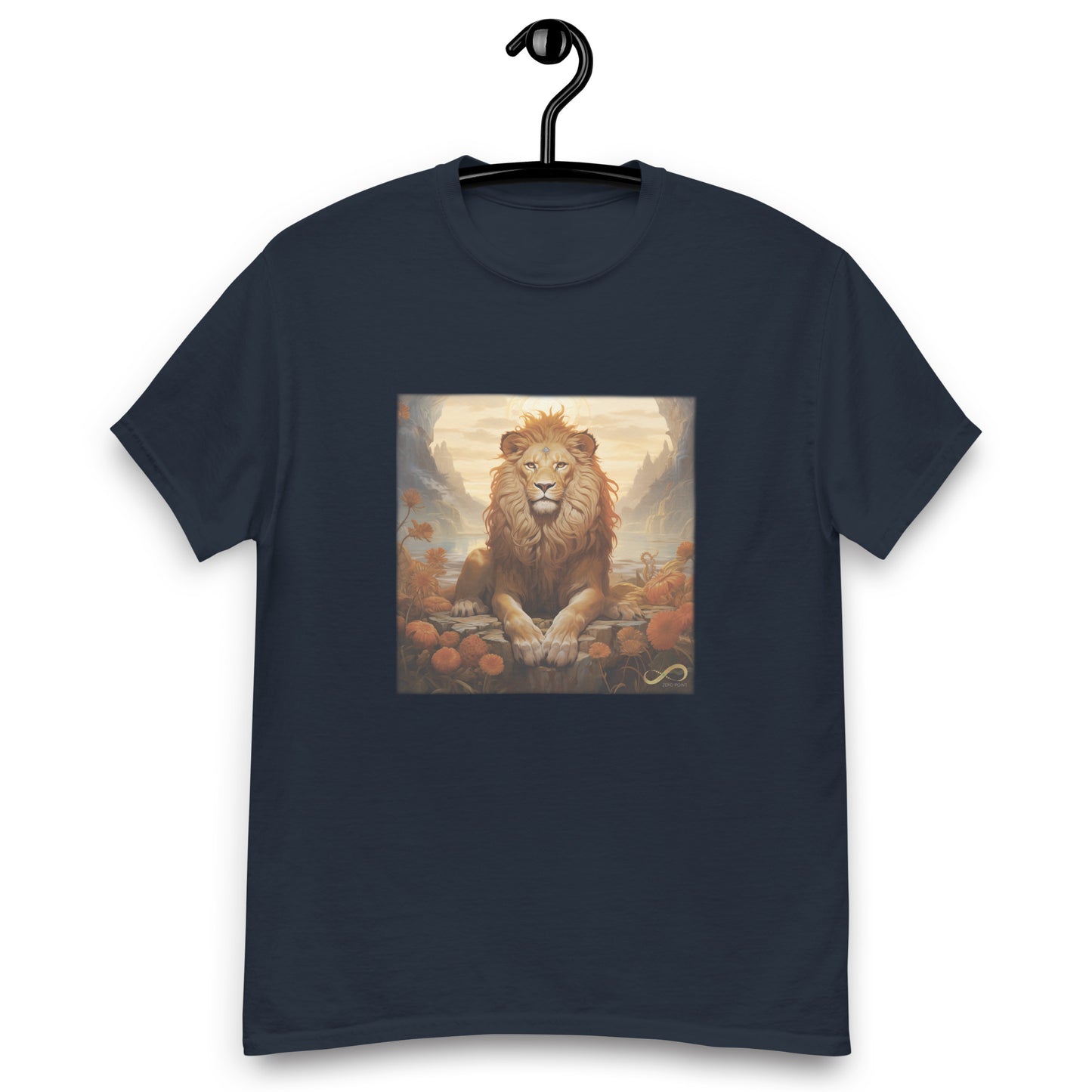 Meditating Zen Lion Men's Shirt