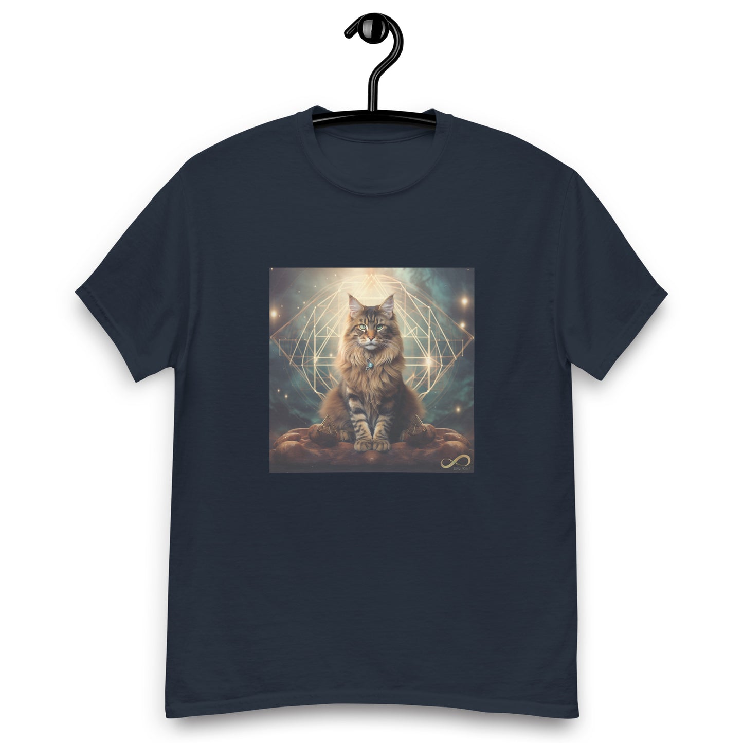 Meditating Zen Divine Feline Men's Shirt