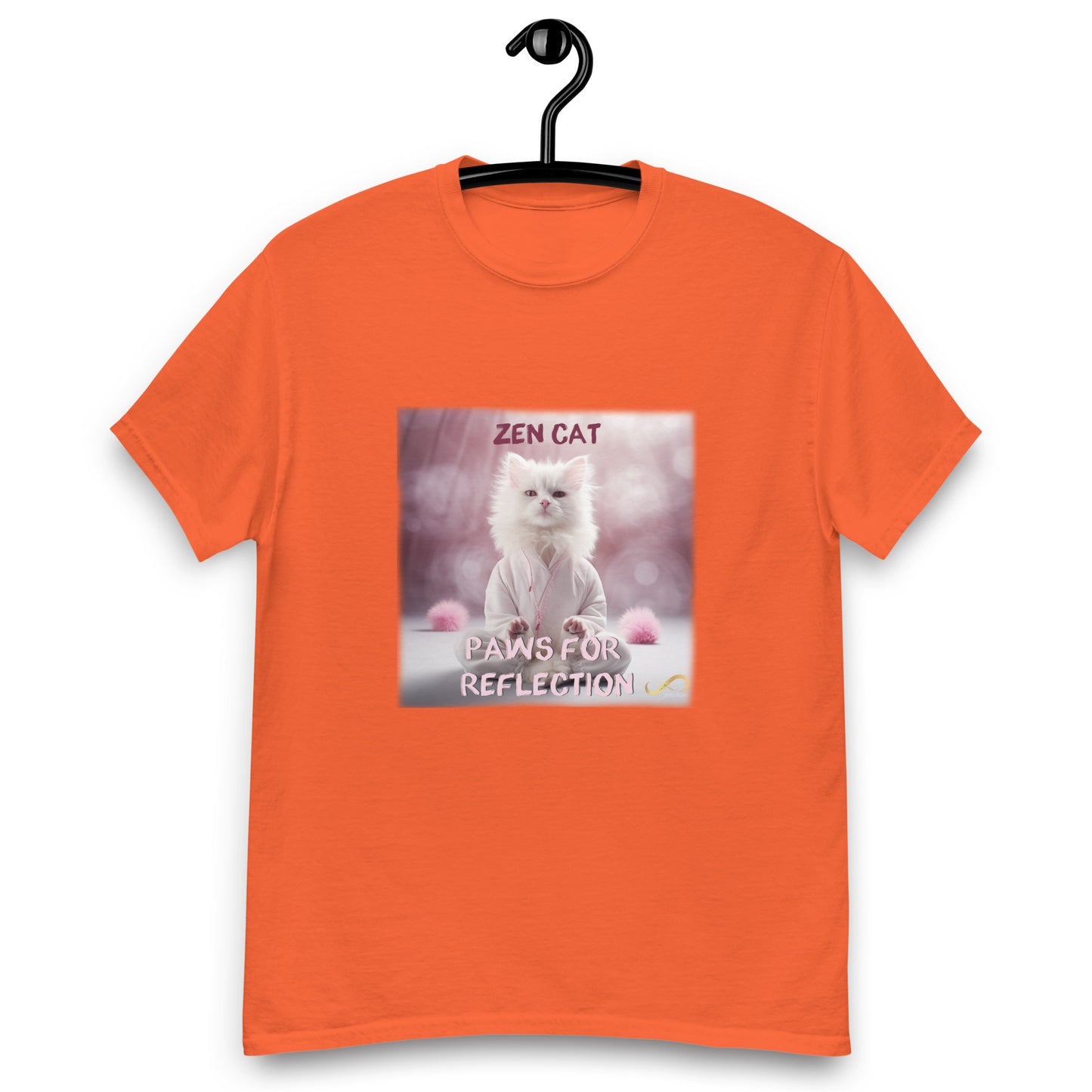 Meditating Zen Cat with Mantra Men's Shirt