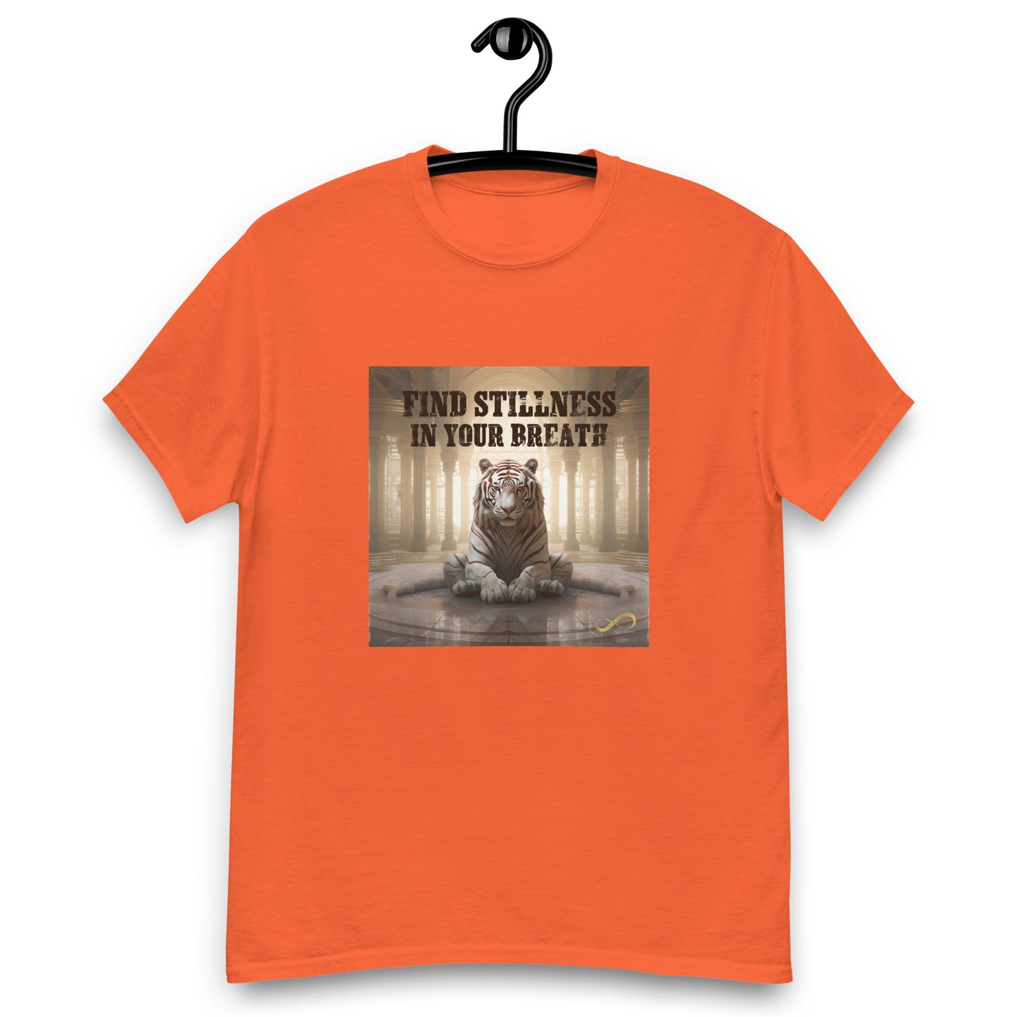 Meditating Zen Tiger with Mantra Men's Shirt