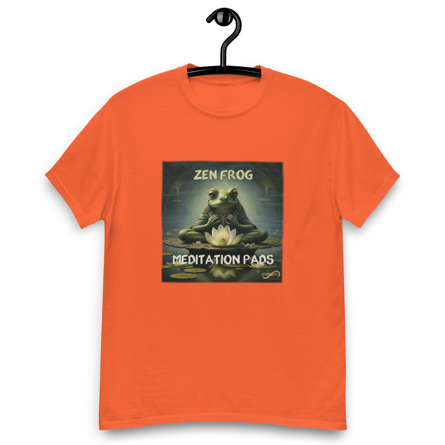 Meditating Zen Frog with Mantra Men's Shirt