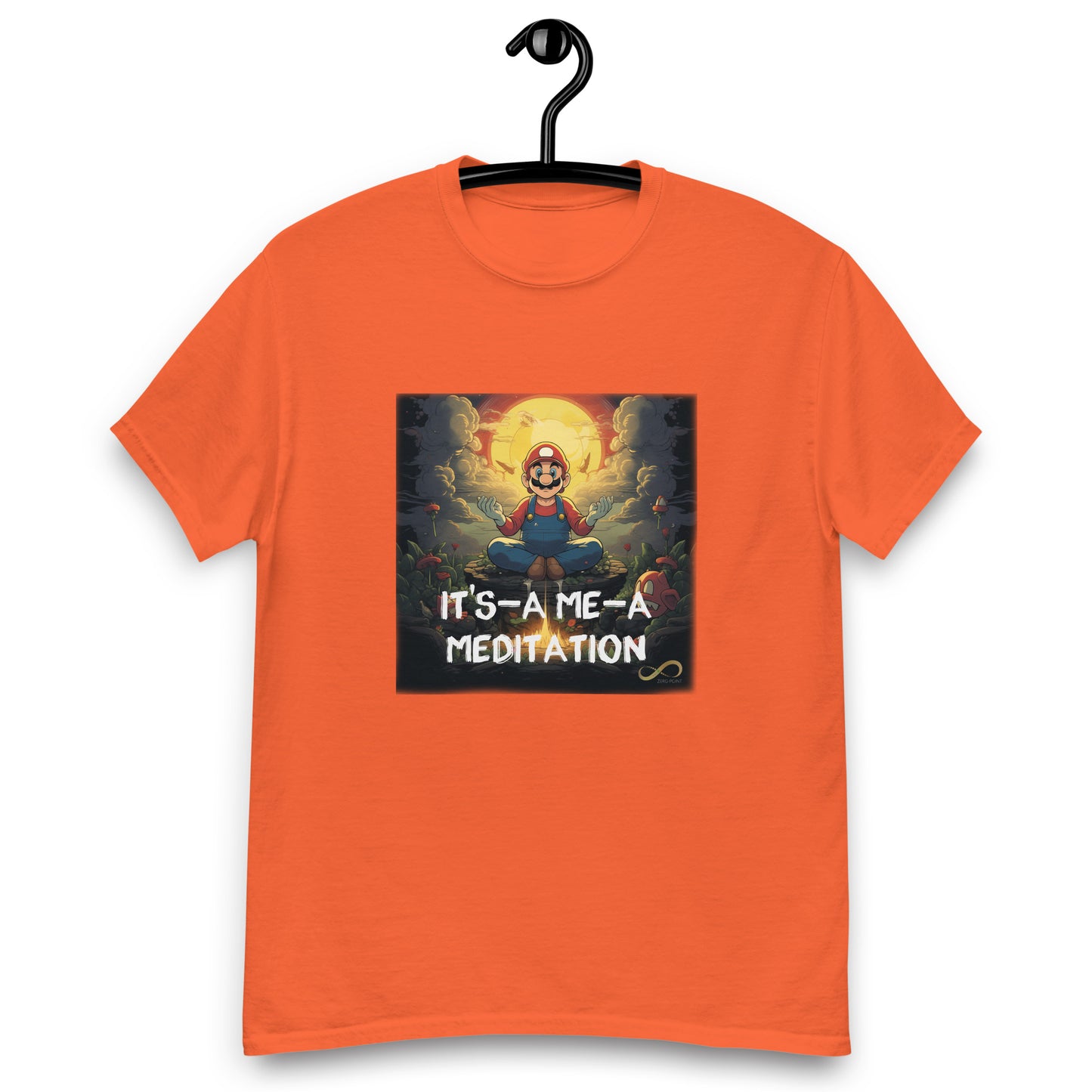 Meditating Zen Gamer with Mantra Men's shirt