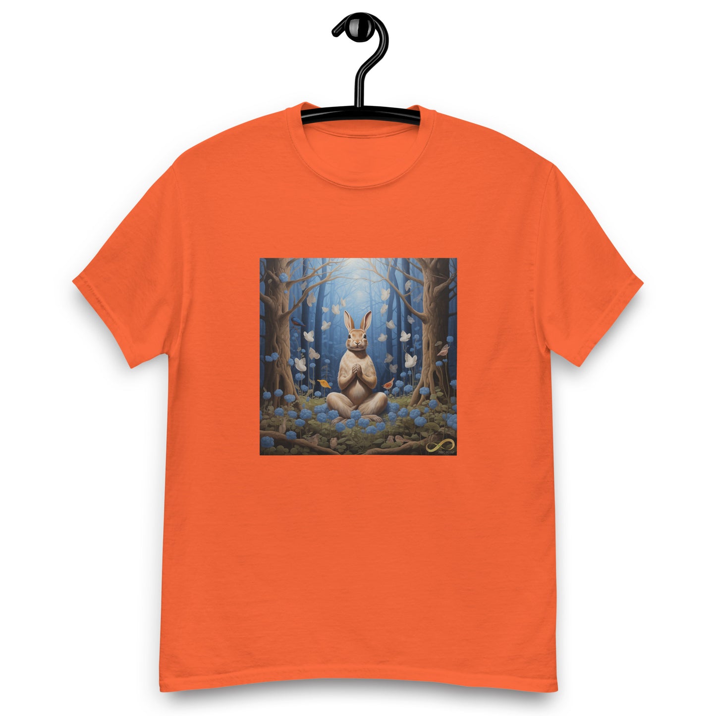 Meditating Zen Rabbit Men's Shirt