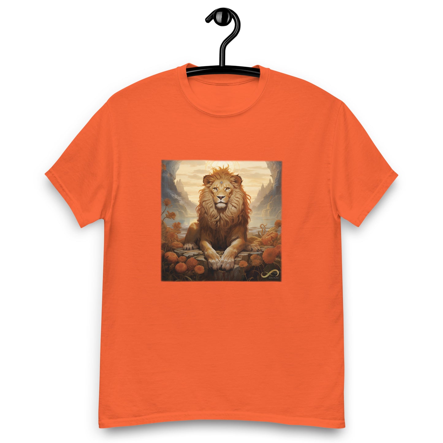 Meditating Zen Lion Men's Shirt