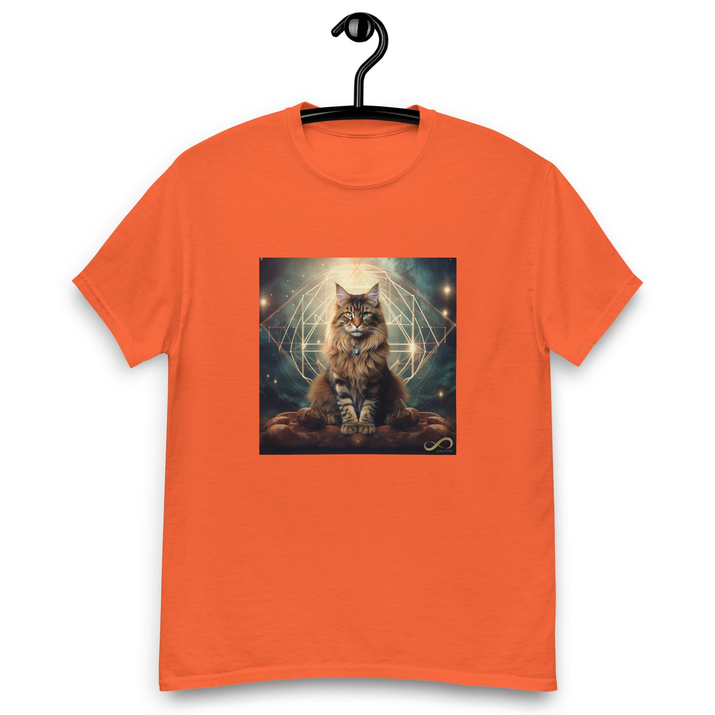 Meditating Zen Divine Feline Men's Shirt