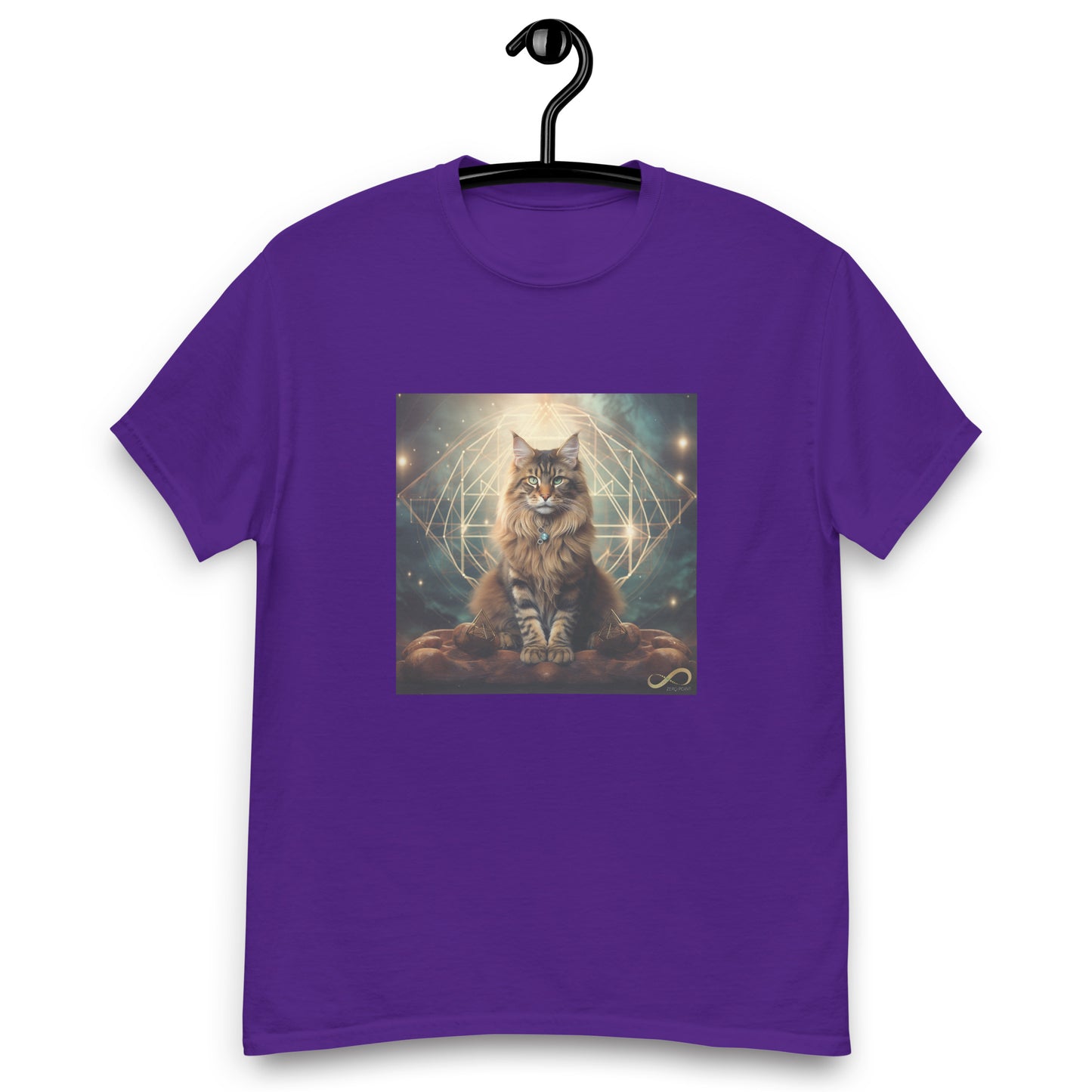 Meditating Zen Divine Feline Men's Shirt