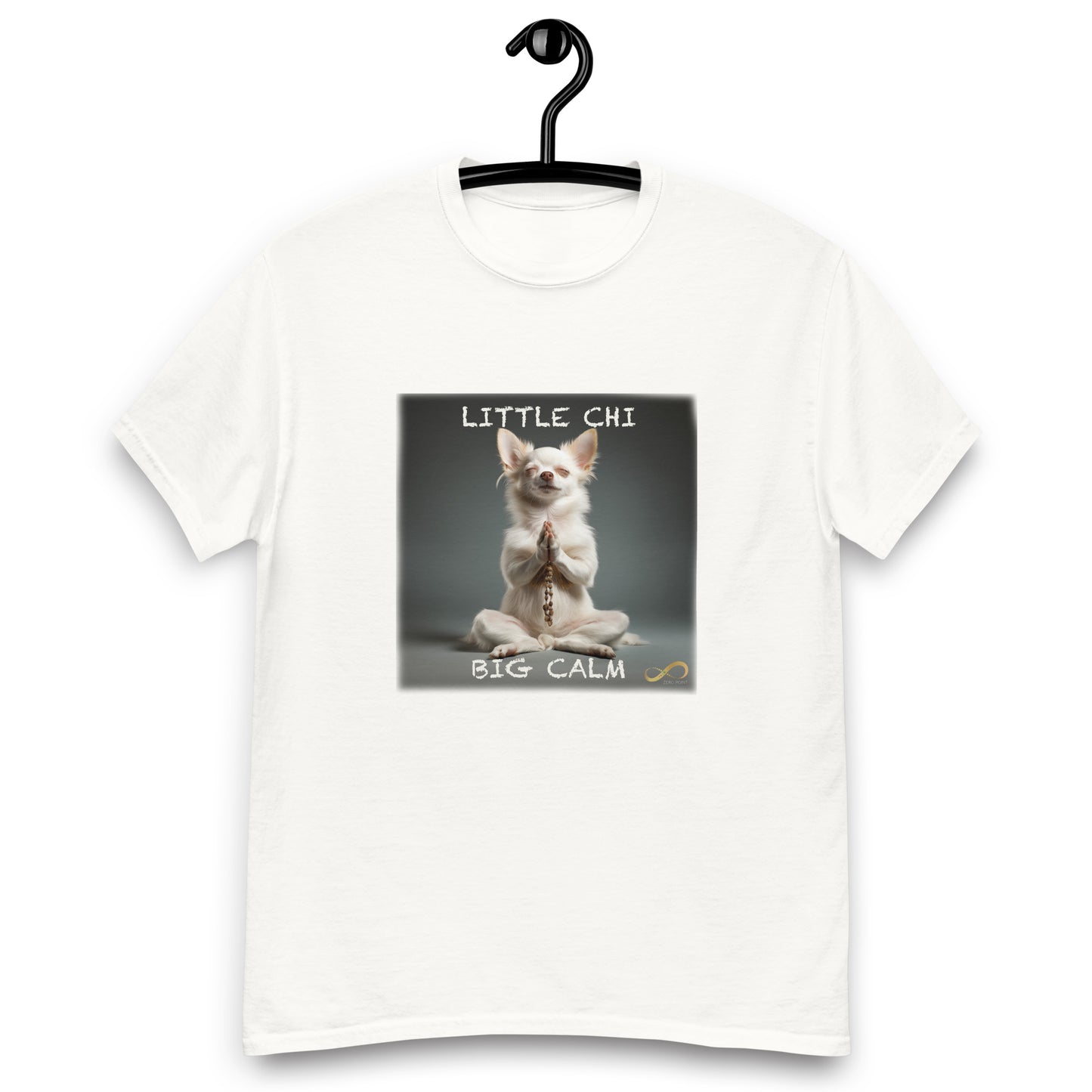 Meditating Zen Chihuahua with Mantra Men's Shirt