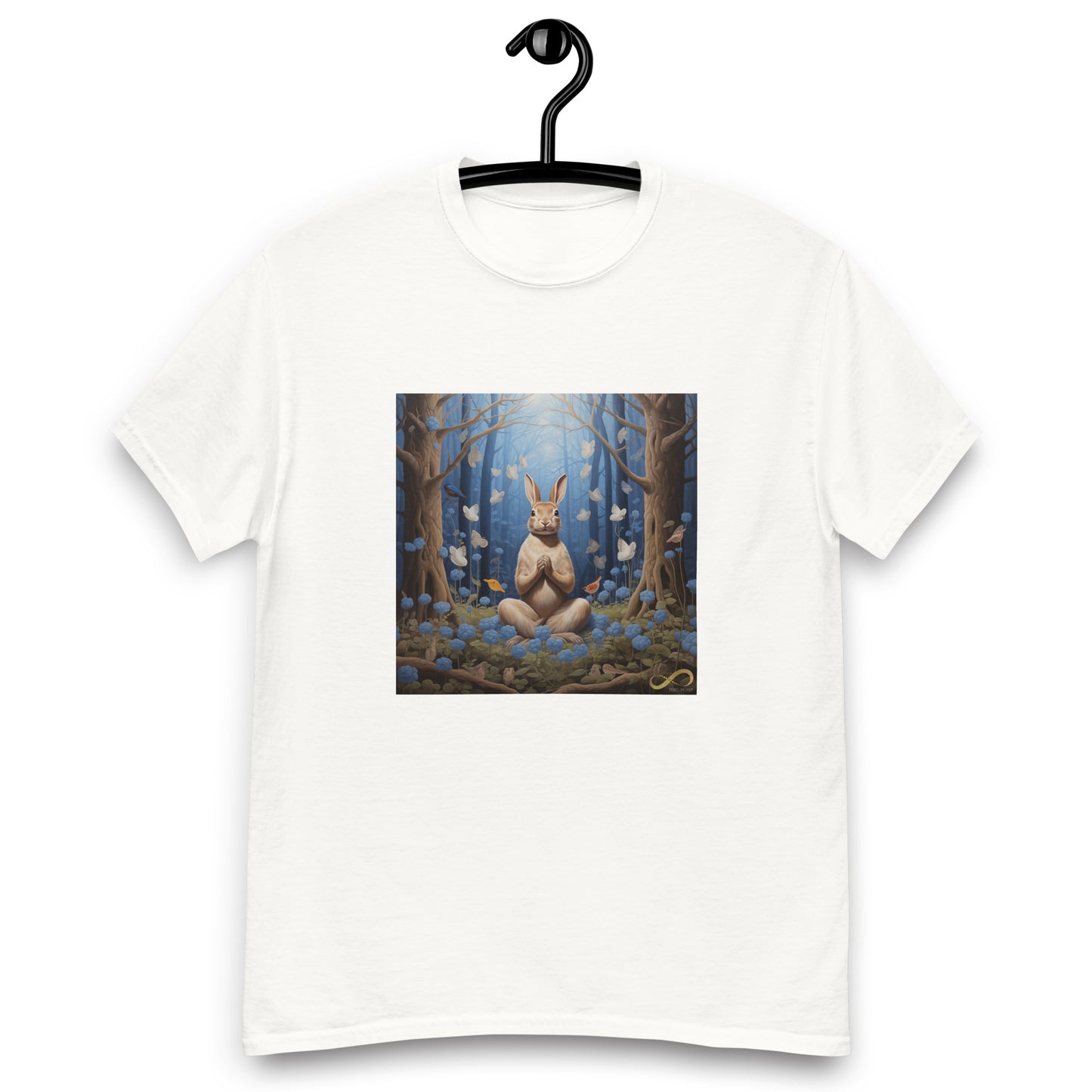 Meditating Zen Rabbit Men's Shirt