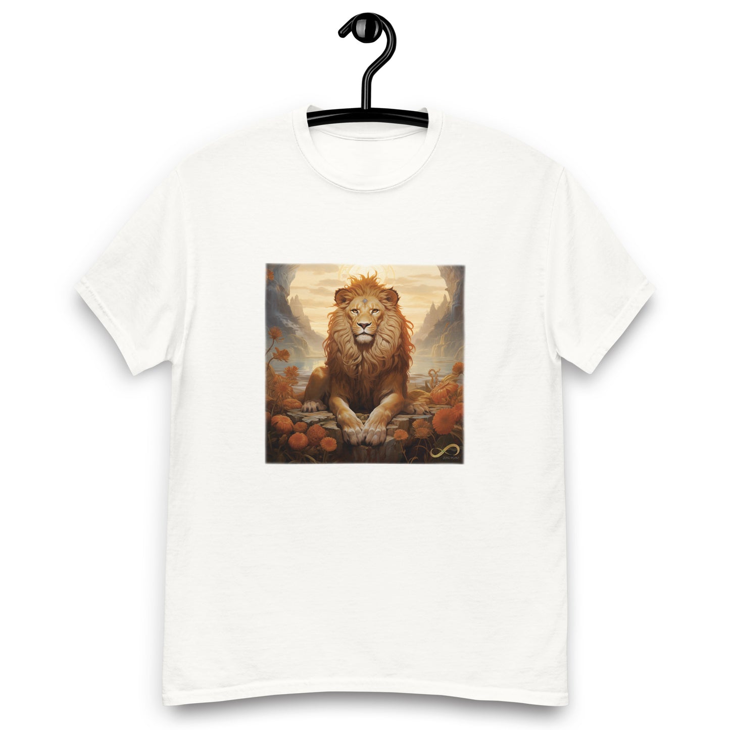 Meditating Zen Lion Men's Shirt