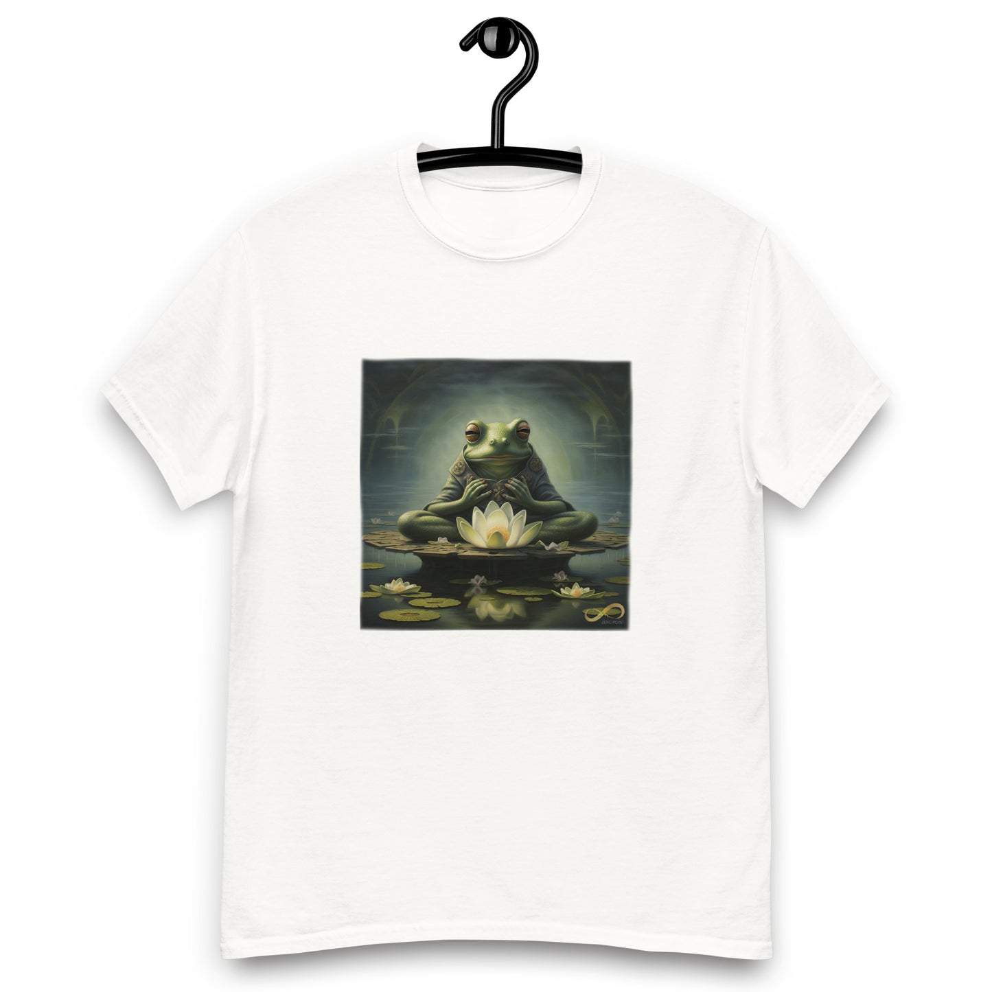 Meditating Zen Frog Men's Shirt