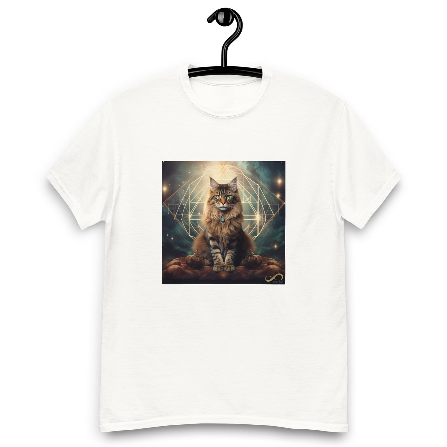 Meditating Zen Divine Feline Men's Shirt