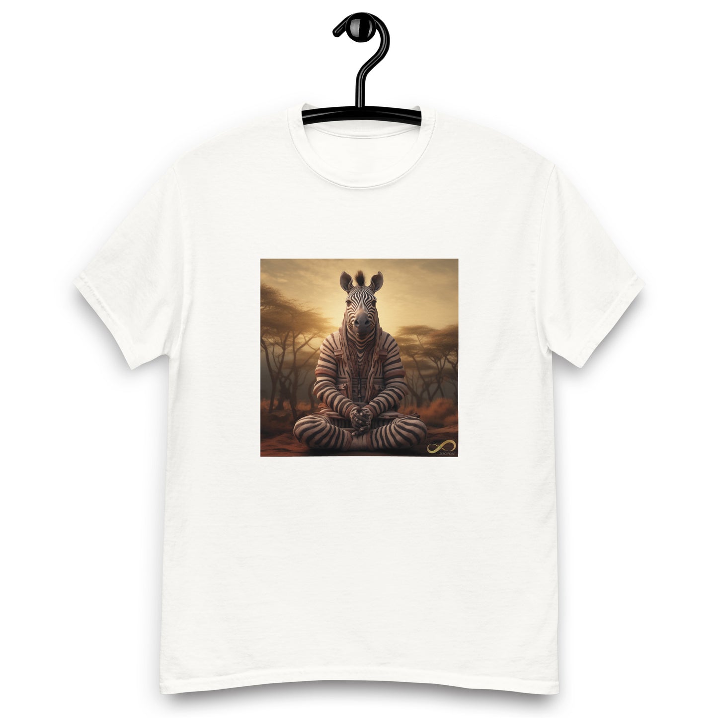 Meditating Zen Zebra Men's Shirt