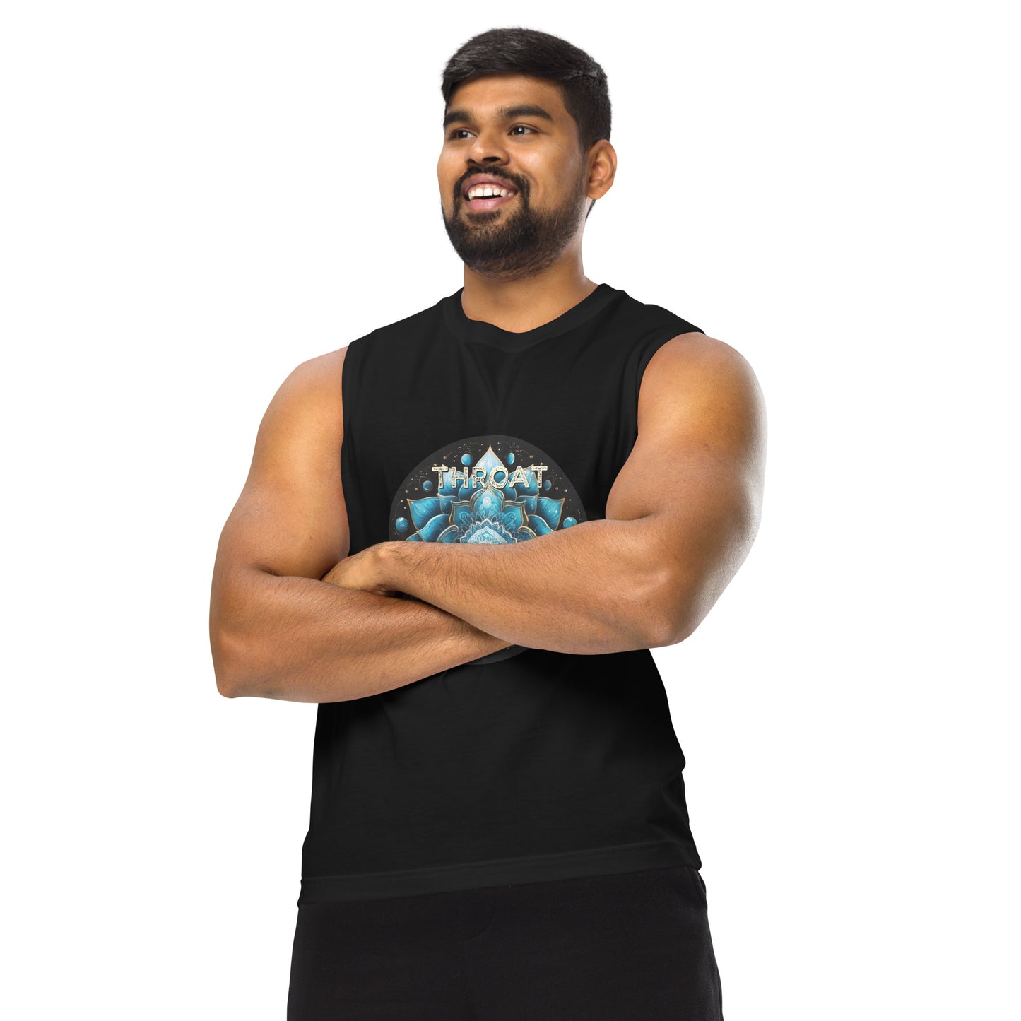 Throat Chakra Muscle Tank