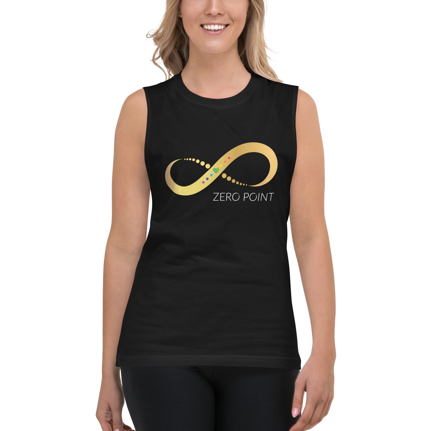 Zero Point Activation Logo Muscle tank - Black