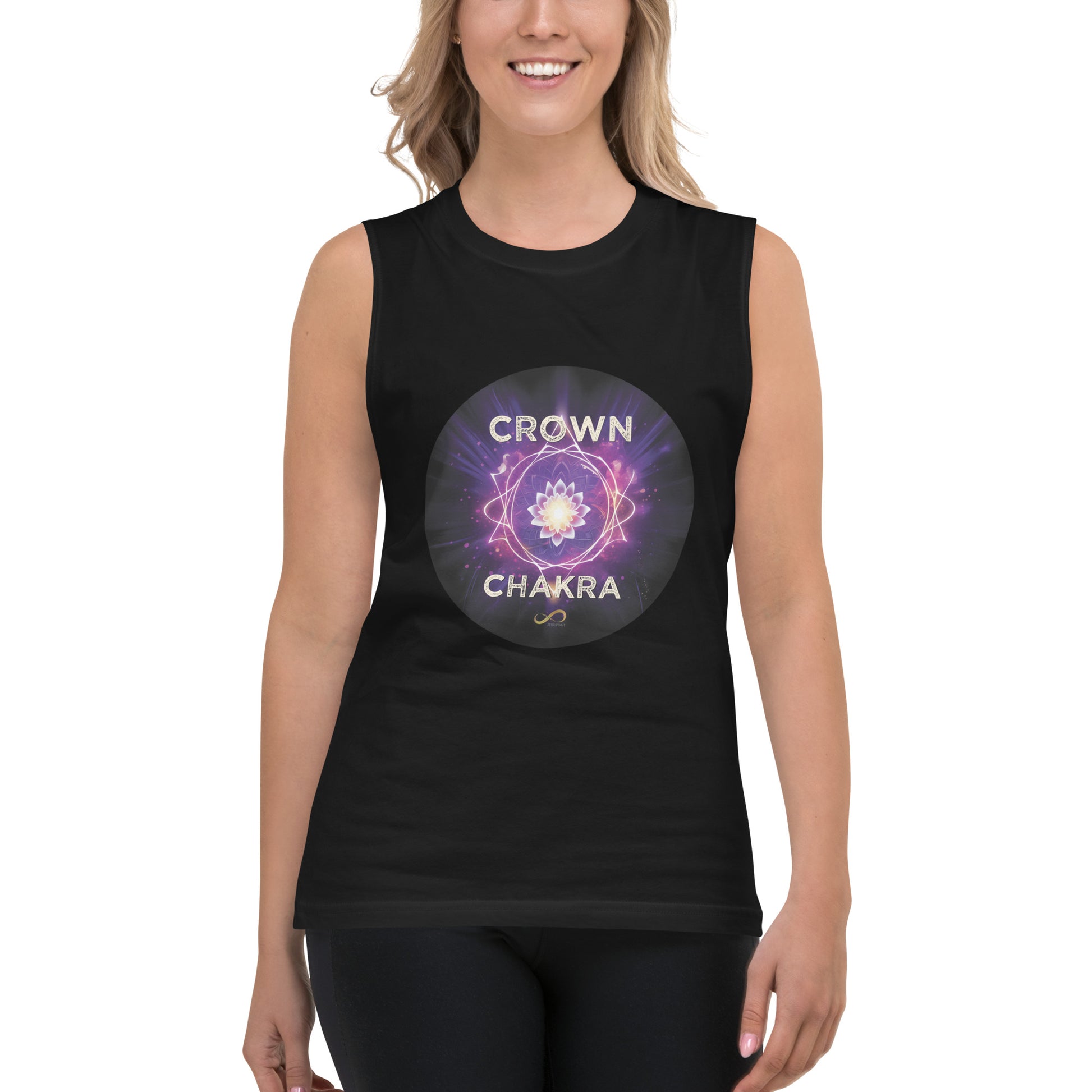 Crown Chakra muscle tank zero point activation merch