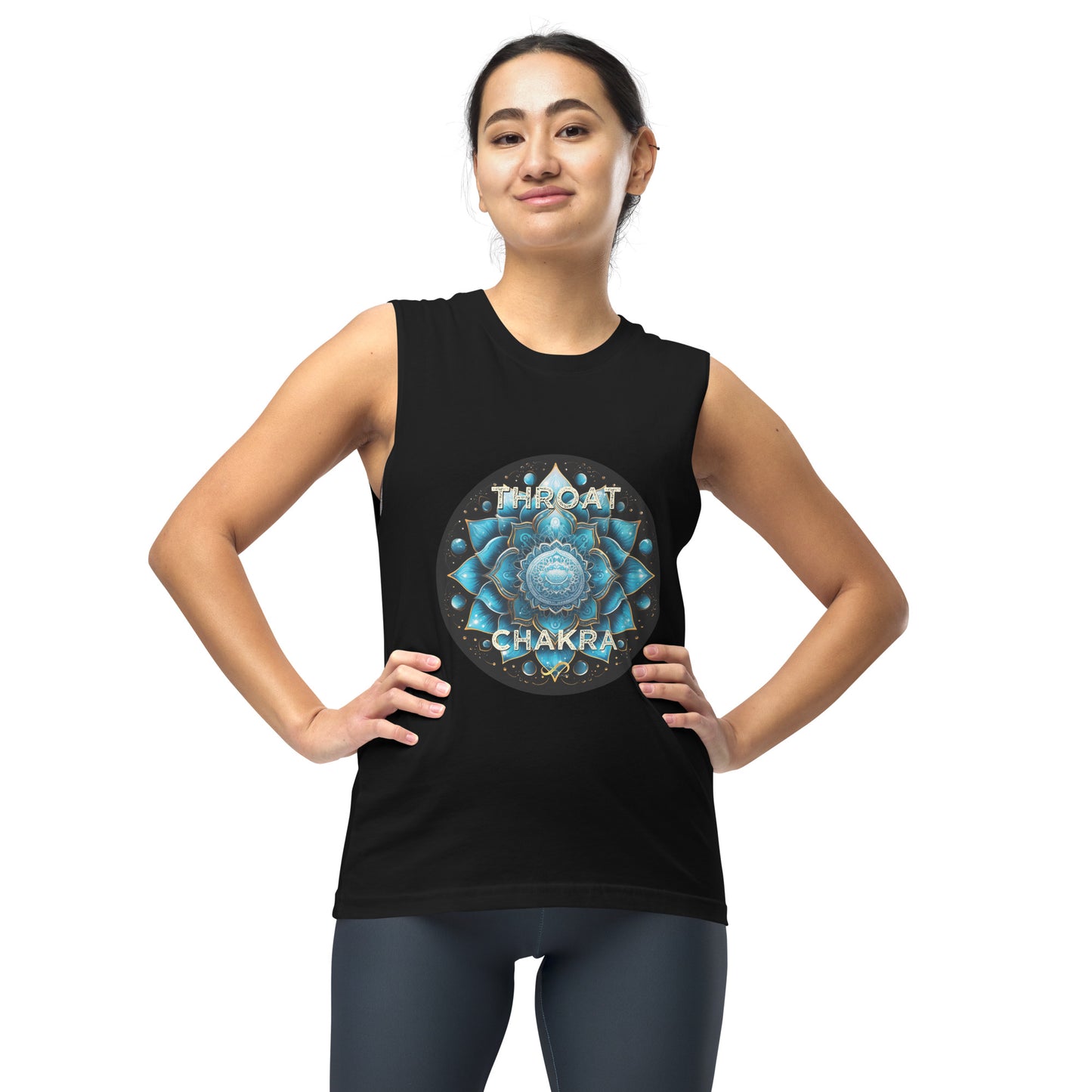 Throat Chakra Muscle Tank