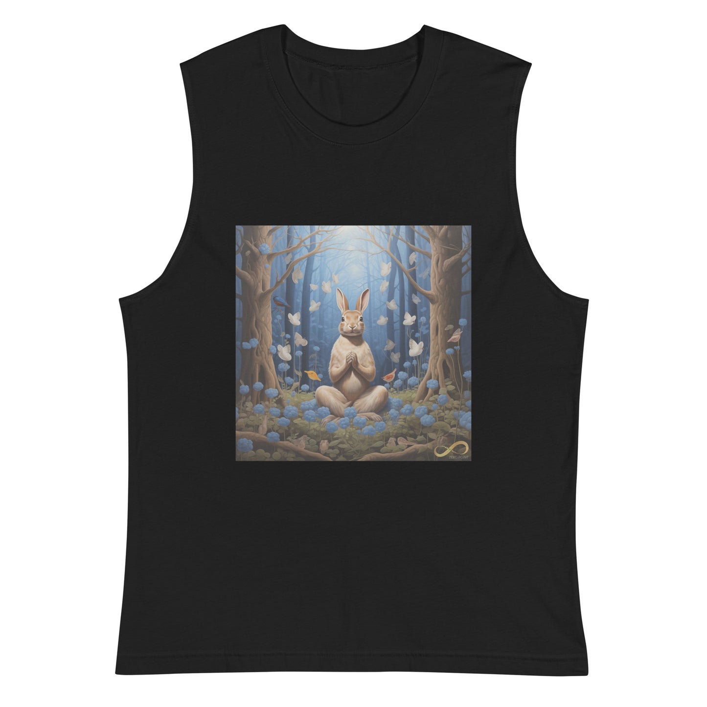 Meditating Zen Otter Muscle Tank