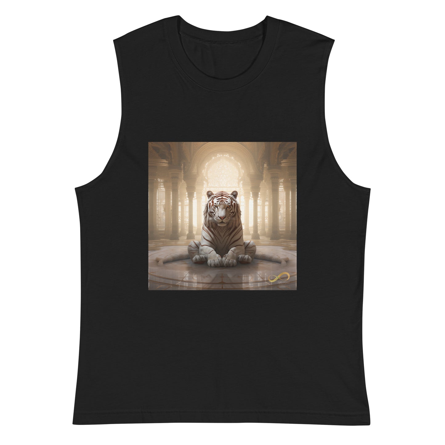 Meditating Zen Tiger Muscle Tank