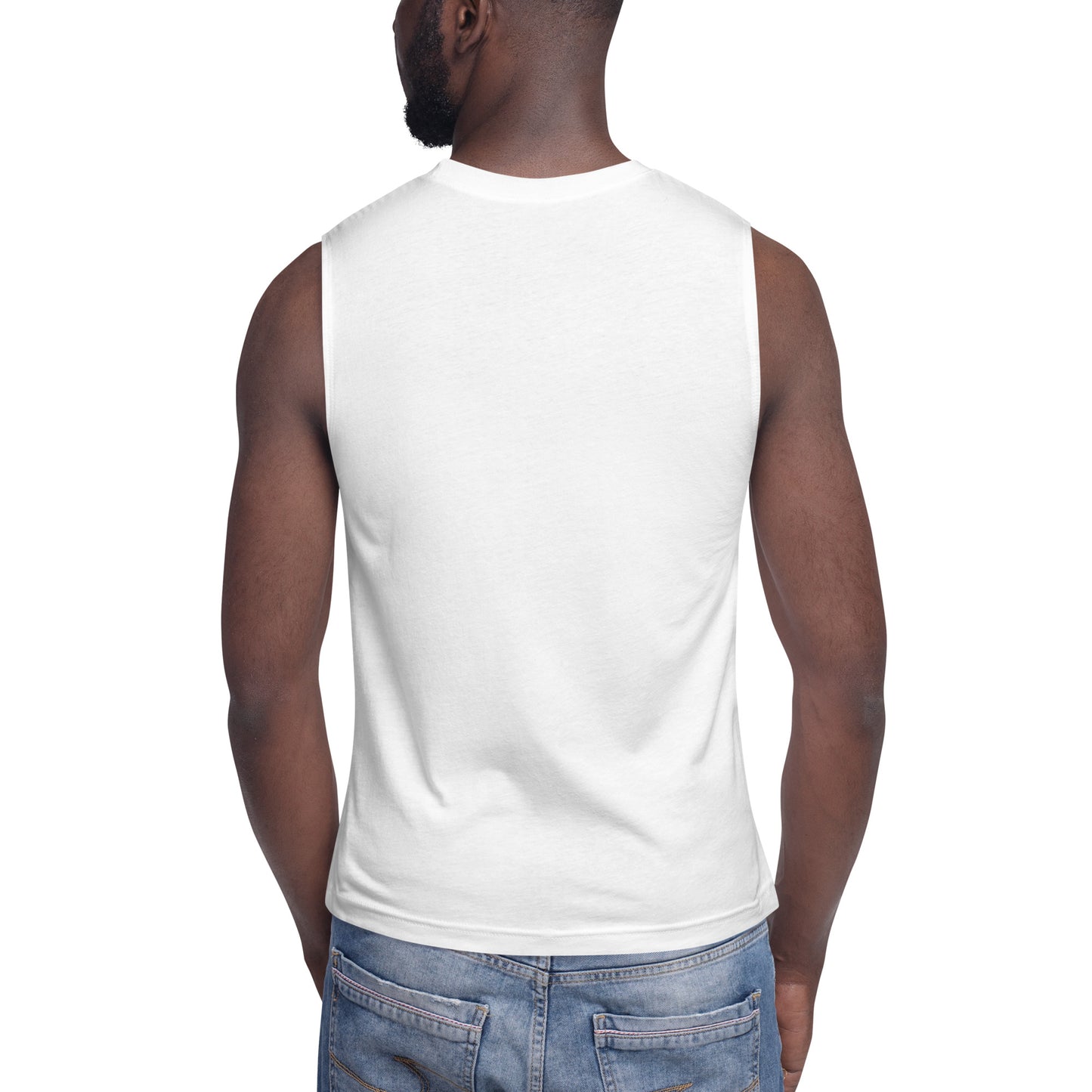 Zero Point Activation Logo Muscle Tank - White