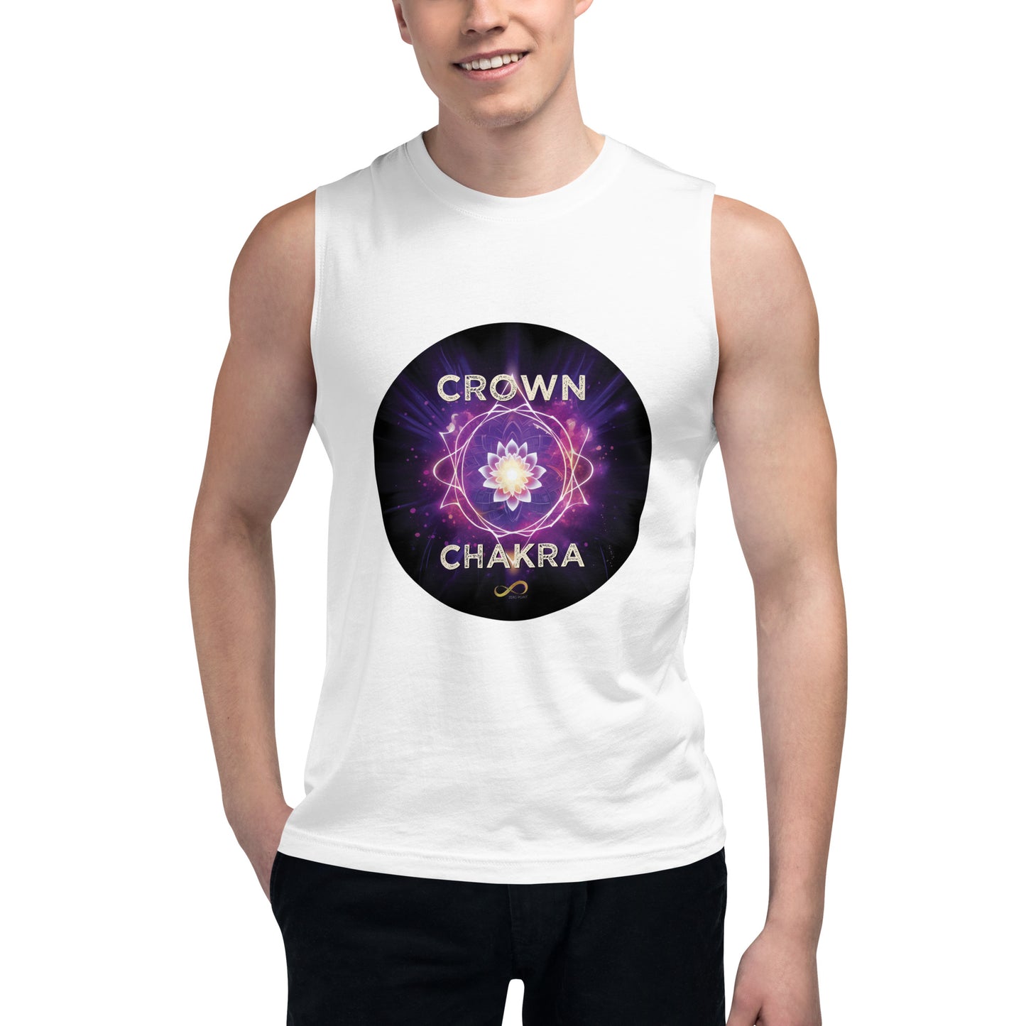 Crown Chakra muscle tank zero point activation merch