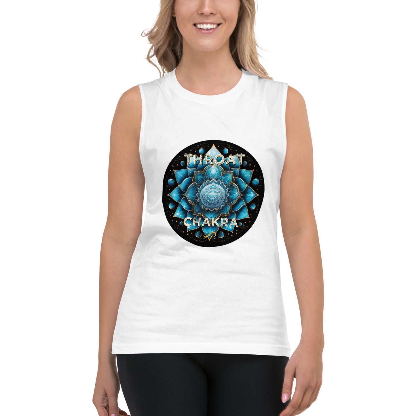 Throat Chakra Muscle Tank