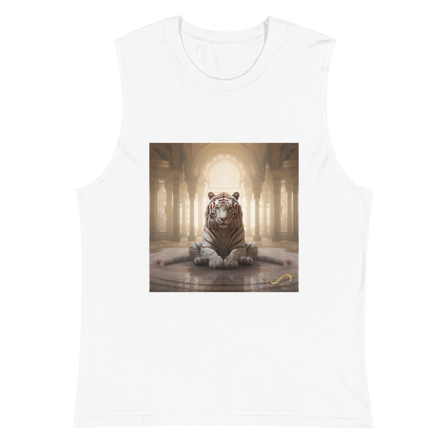 Meditating Zen Tiger Muscle Tank