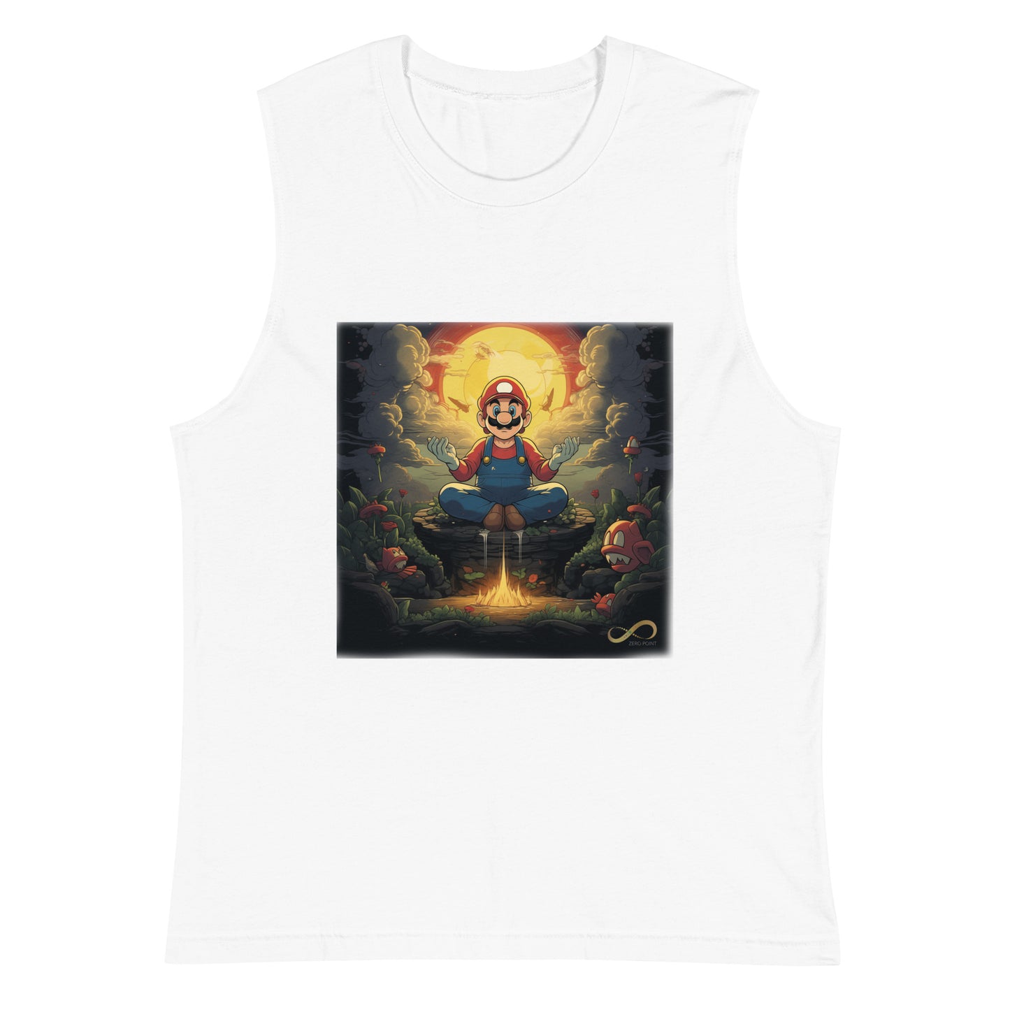 Meditating Zen Gamer Muscle Tank