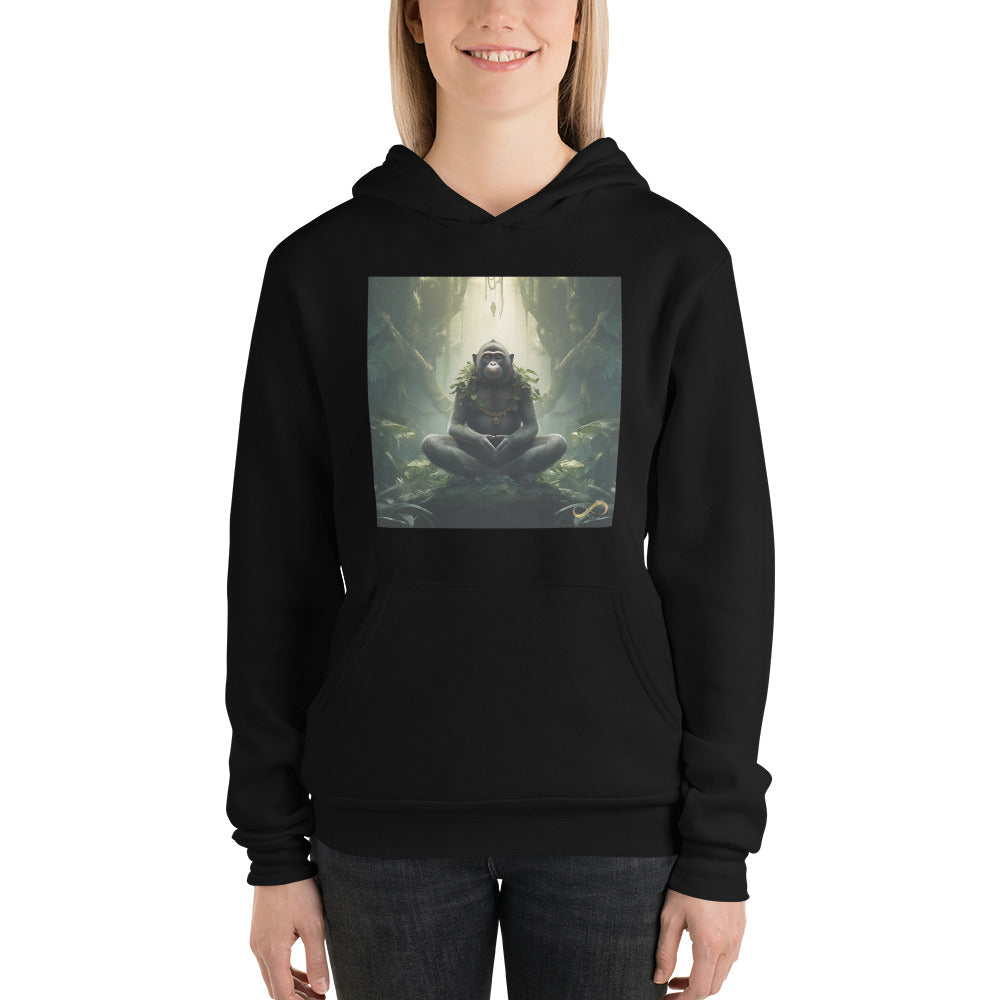 Meditating Zen Monkey Mind Hoodie