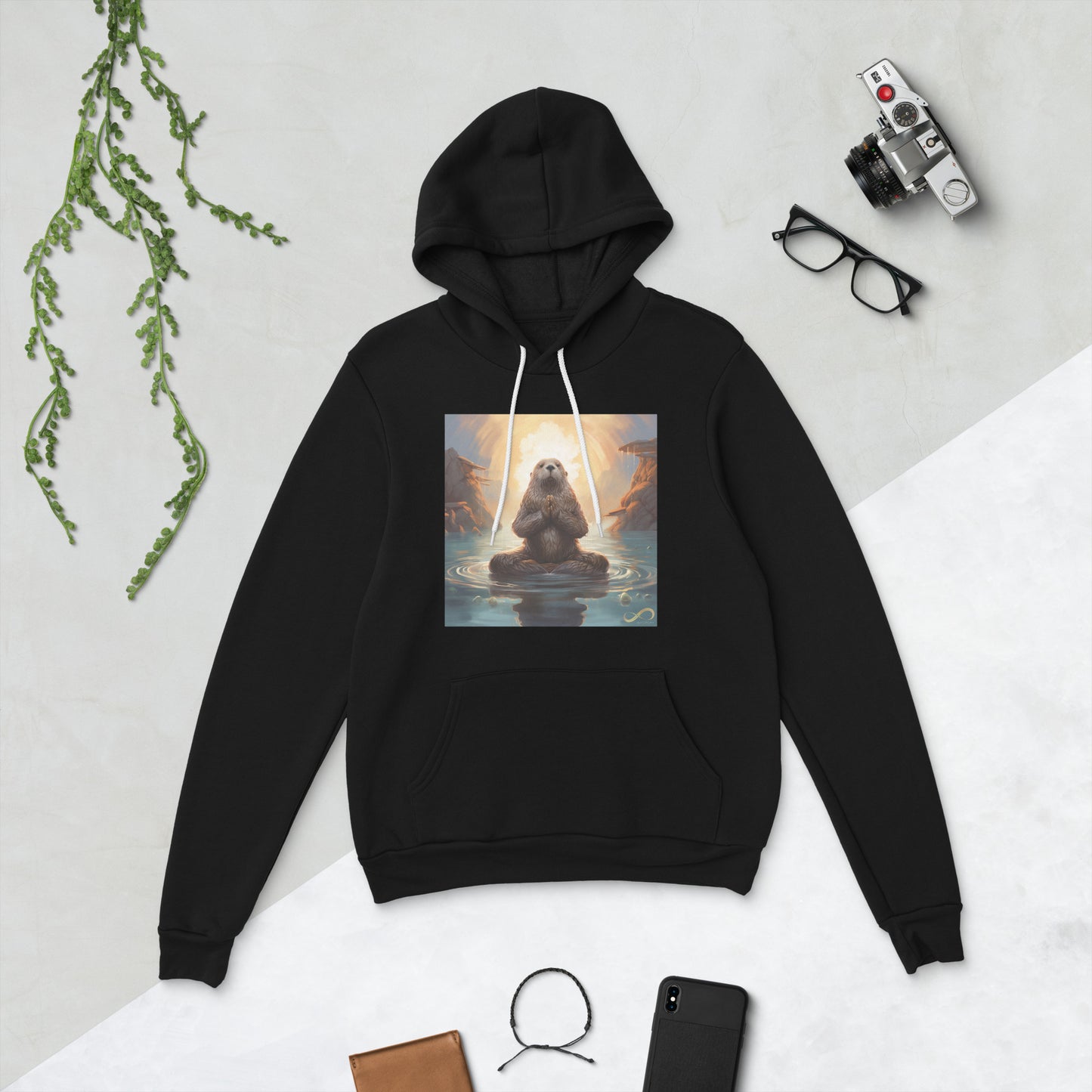 Meditating Zen Otter Hoodie