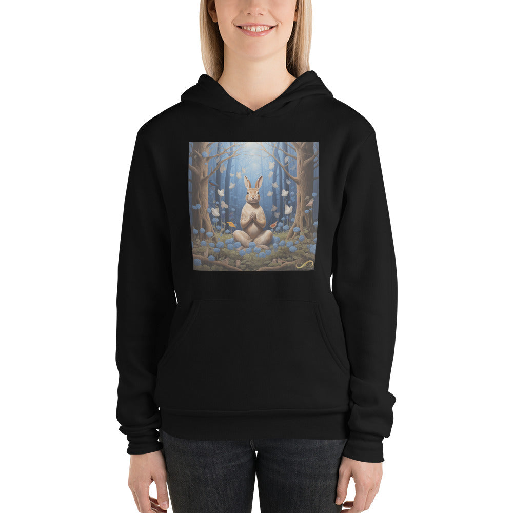 Meditating Zen Rabbit Hoodie