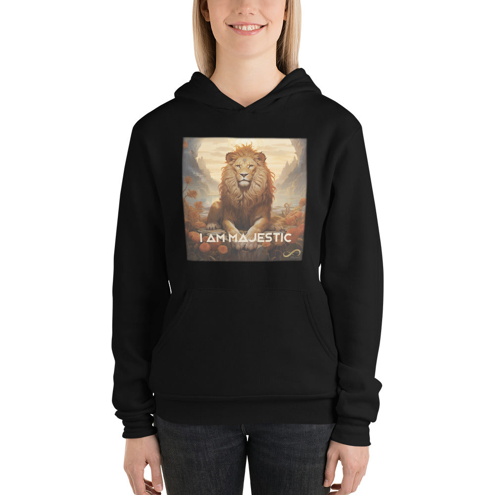 Meditating Zen Lion with Mantra Hoodie