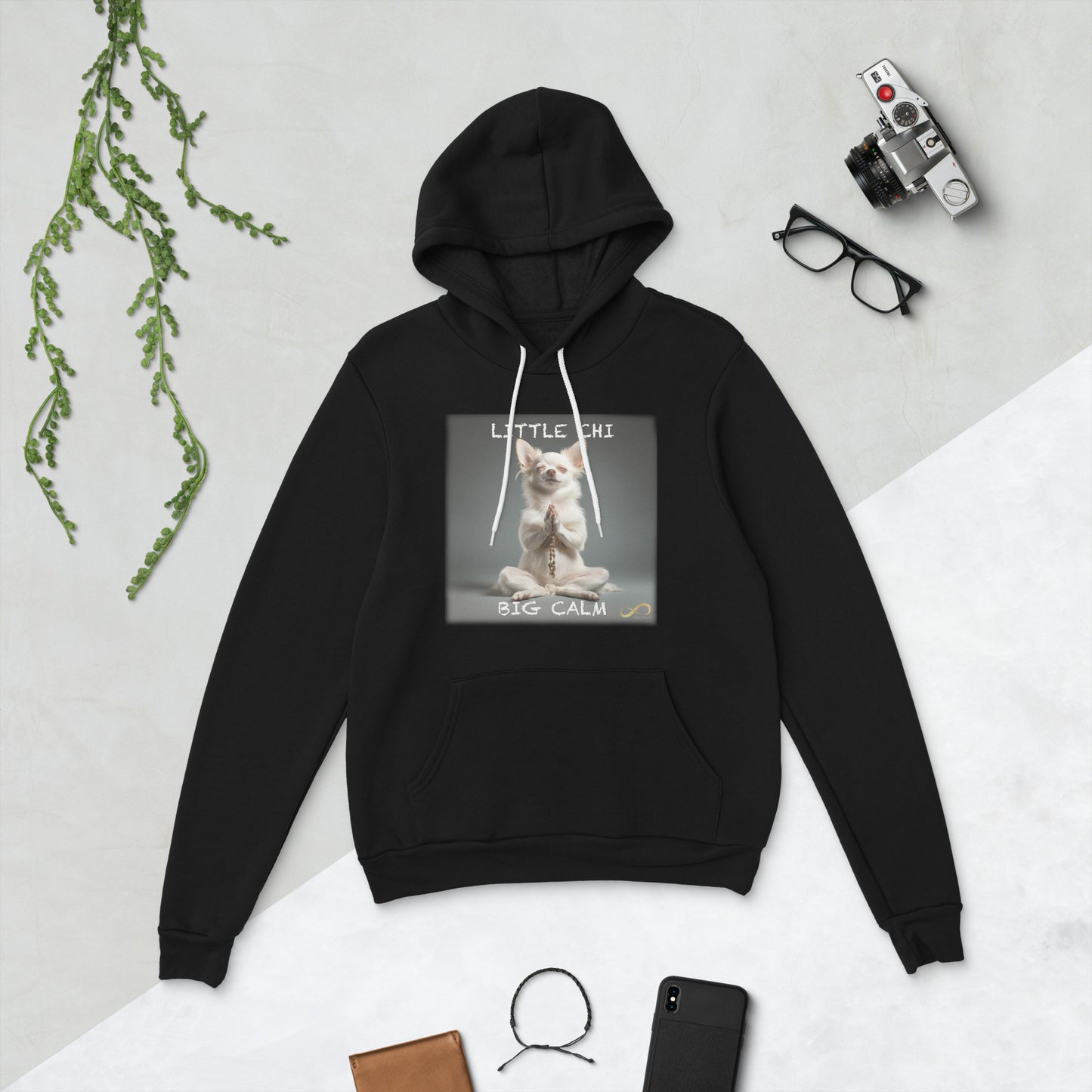 Meditating Zen Chihuahua with Mantra Hoodie