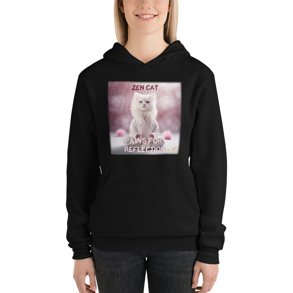 Meditating Zen Cat with Mantra Hoodie