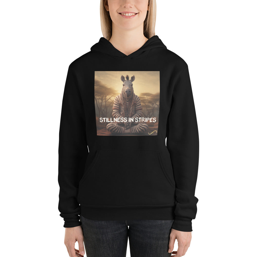 Meditating Zen Zebra with Mantra Hoodie