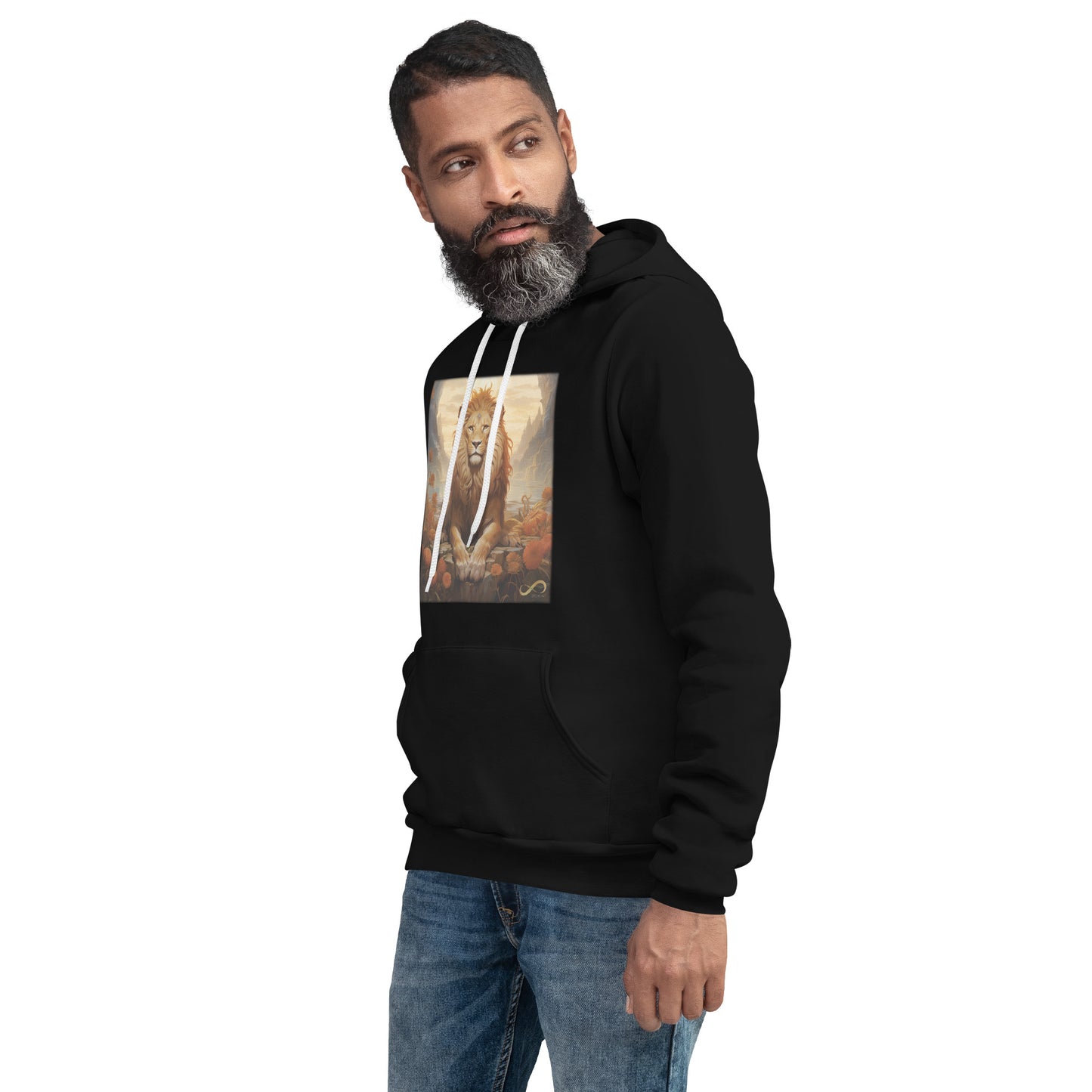 Meditating Zen Lion Hoodie