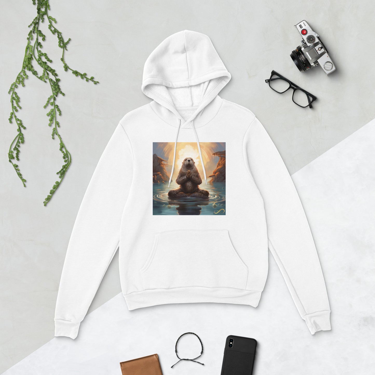 Meditating Zen Otter Hoodie