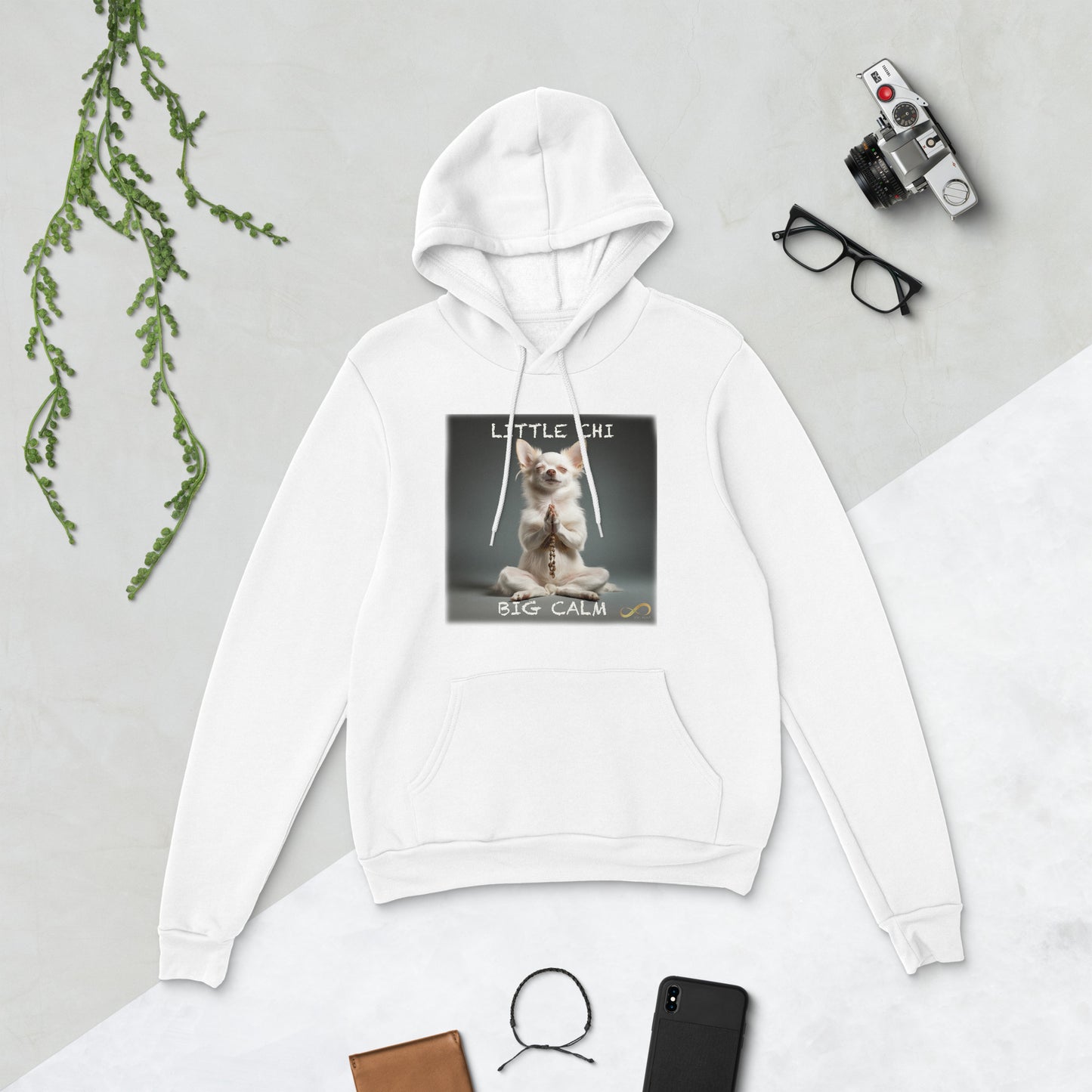 Meditating Zen Chihuahua with Mantra Hoodie