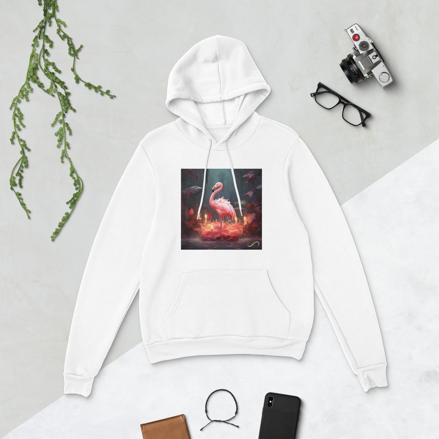 Meditating Zen Flamingo Hoodie