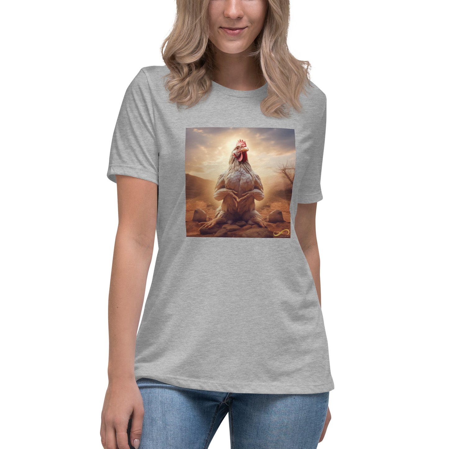 Meditating Zen Hen Women's Shirt