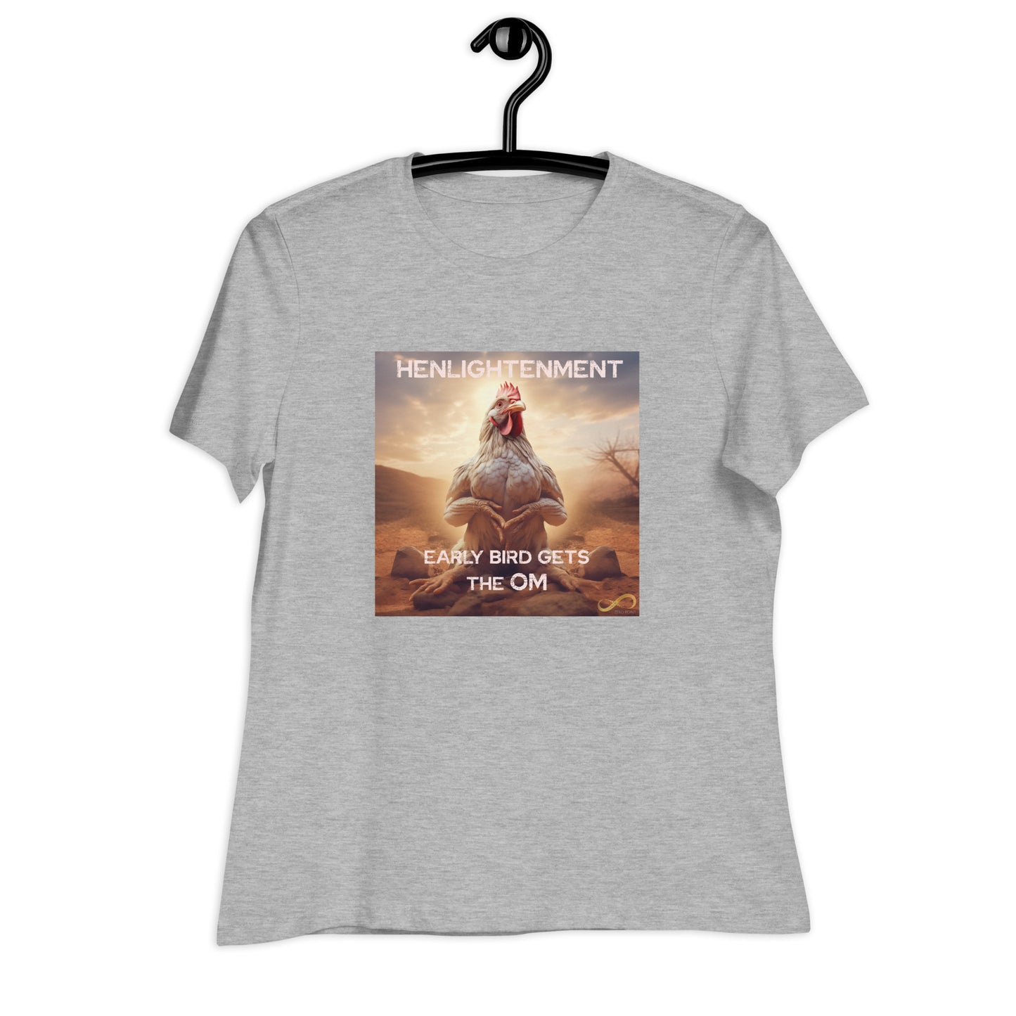 Meditating Zen Hen with Mantra Women's Shirt