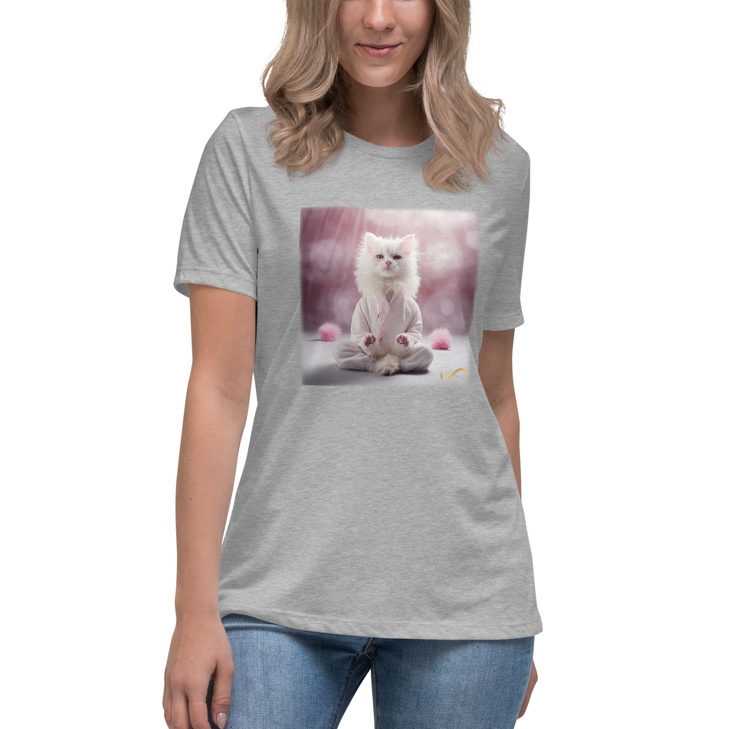 Meditating Zen Cat Women's Shirt