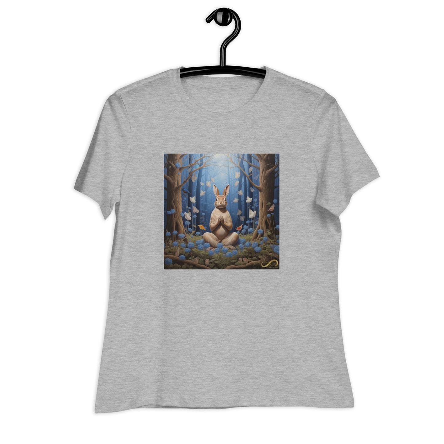 Meditating Zen Rabbit Women's Shirt