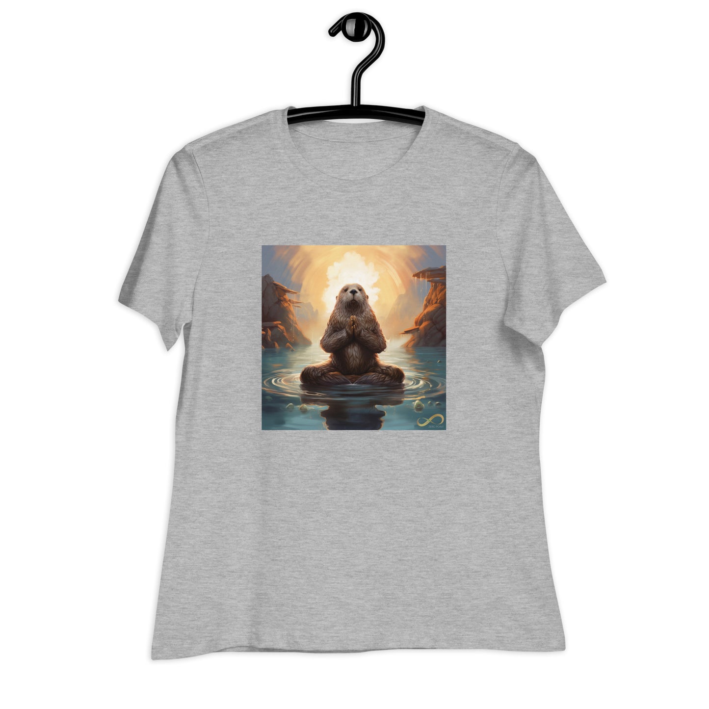 Meditating Zen Otter Women's Shirt