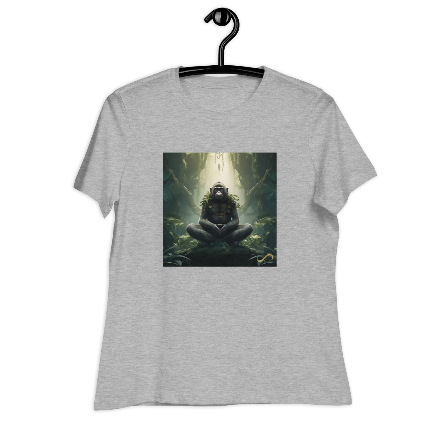 Meditating Zen Monkey Mind Women's Shirt